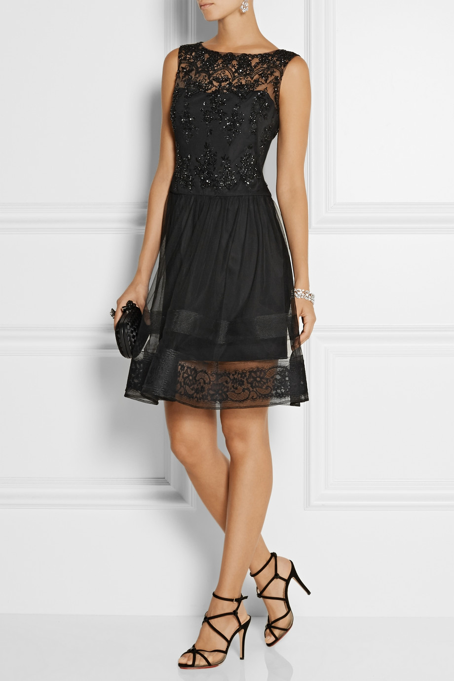 marchesa notte black gown