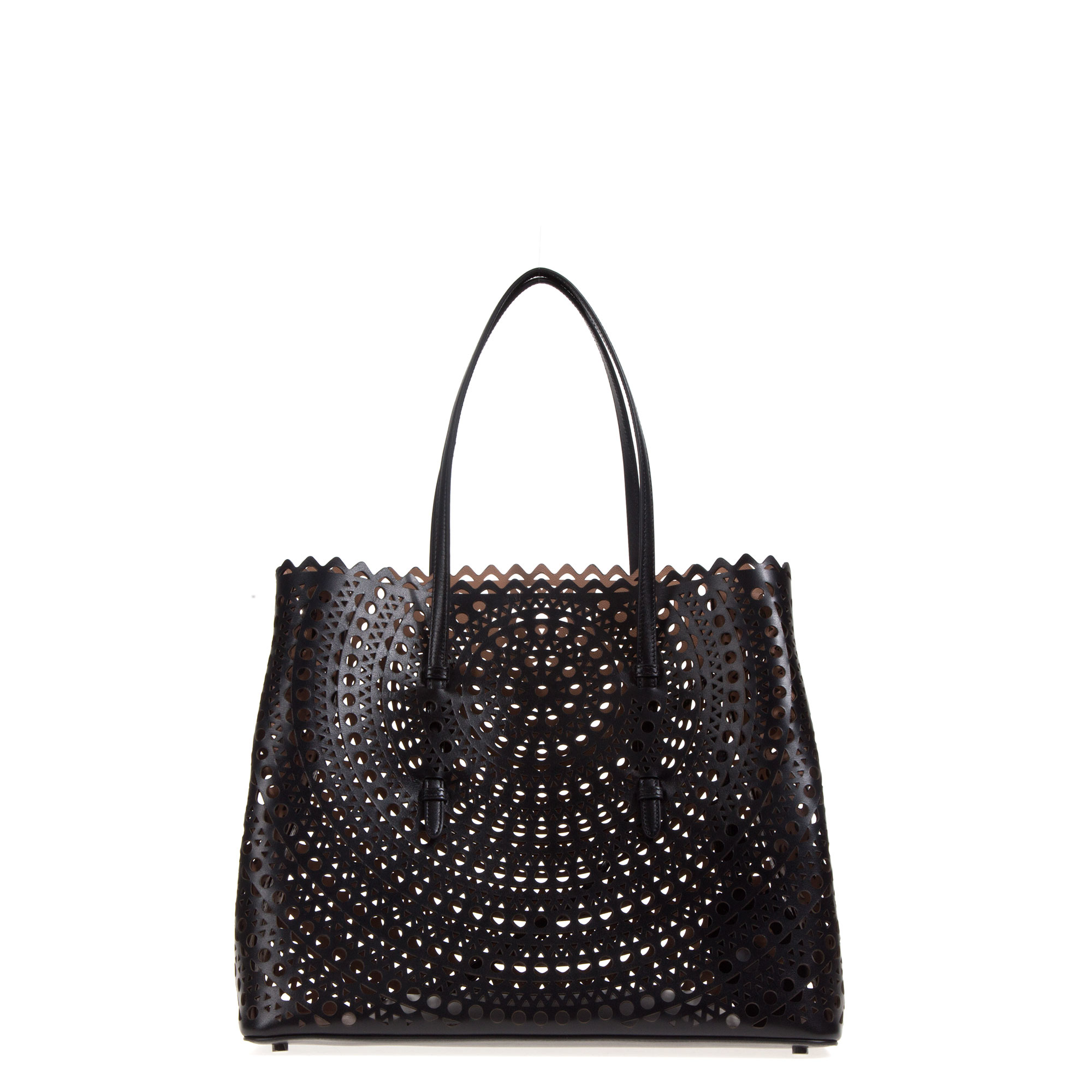 Lyst - Alaïa Laser Cut Large Tote Bag in Black