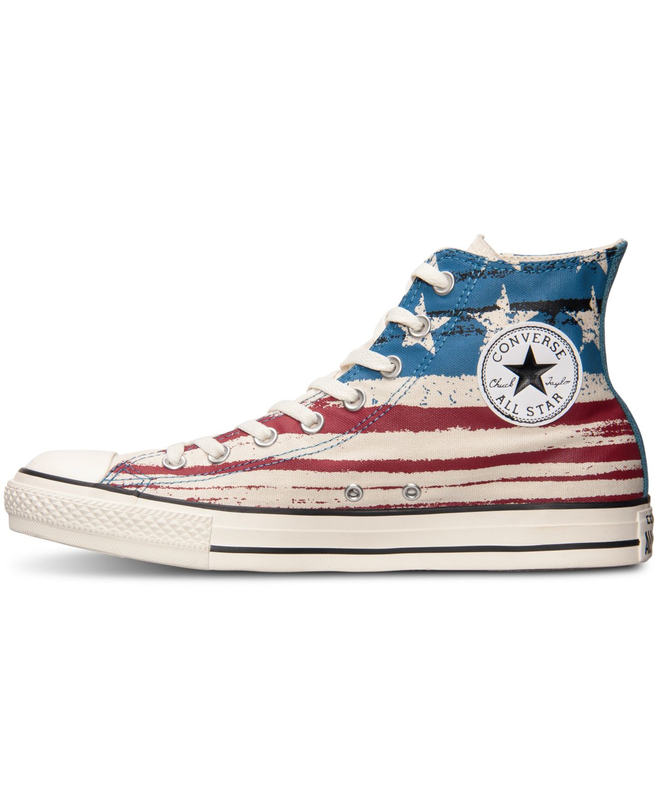 Lyst - Converse Men's Chuck Taylor High Usa Flag Print Casual Sneakers ...