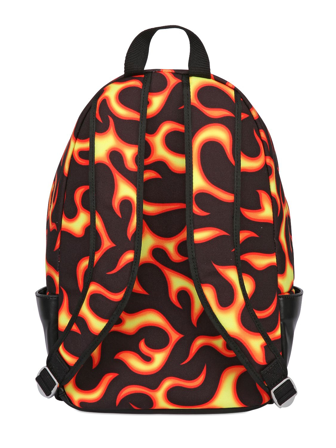 Lyst - Love Moschino Flame Printed Nylon Backpack in Orange for Men