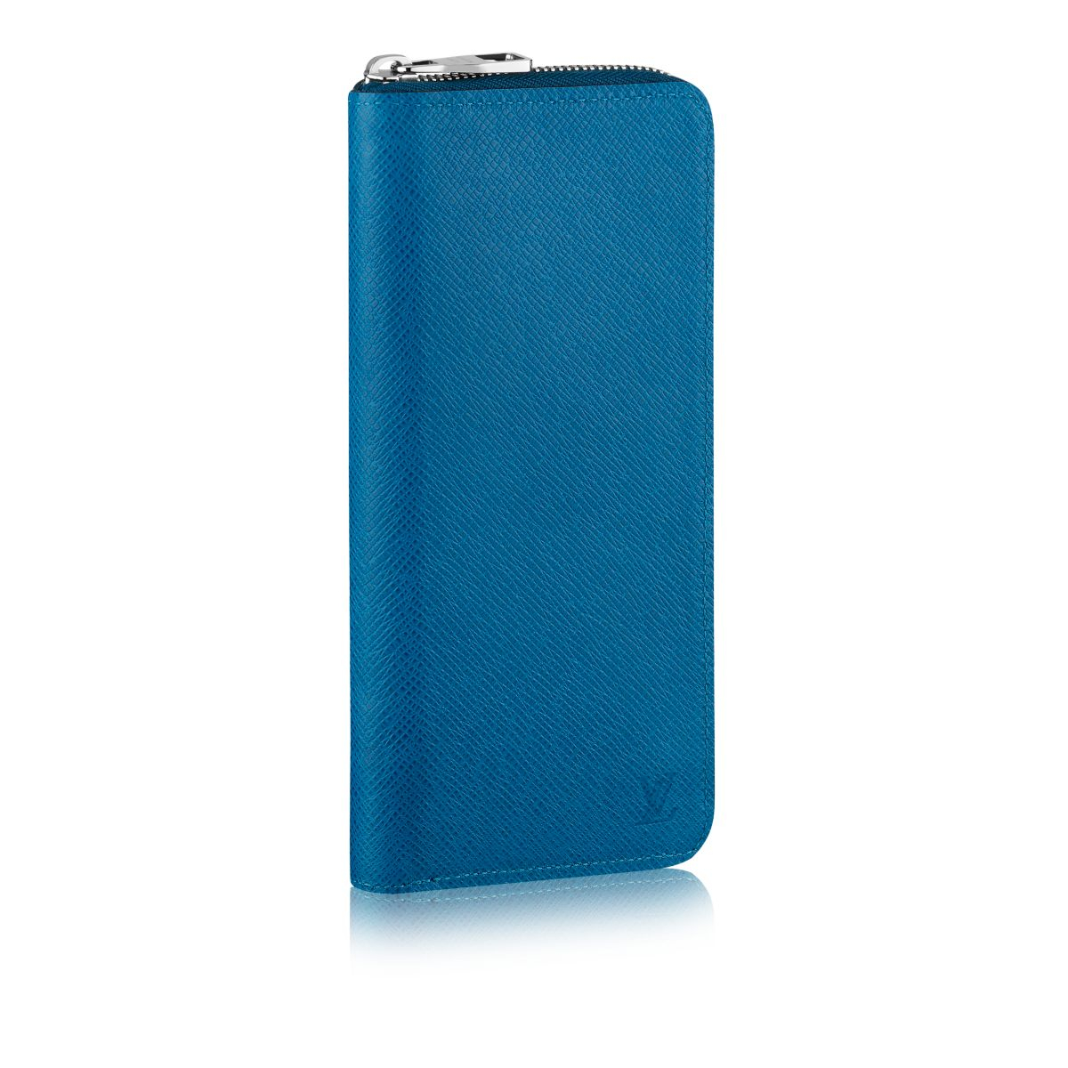 Louis vuitton Zippy Wallet Vertical in Blue for Men (Iceberg Taiga Leather) | Lyst