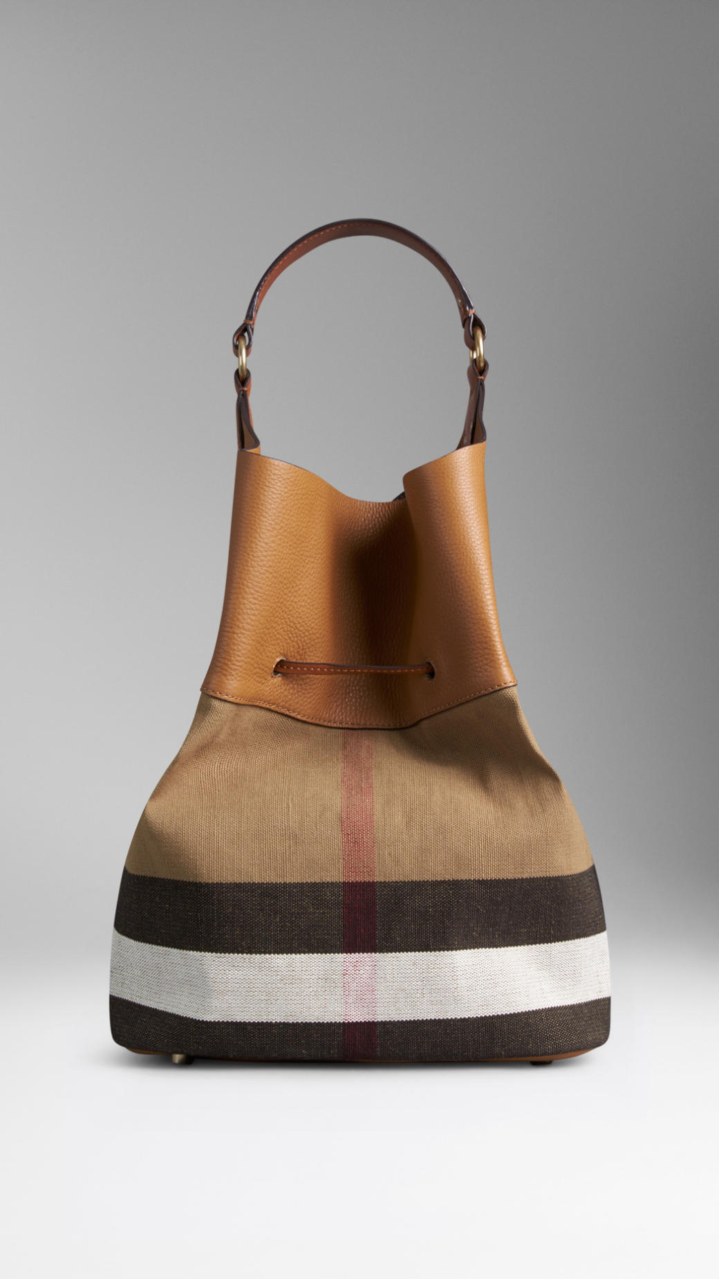 Burberry london Mini Canvas Check Crossbody Bag in Black (WHITE) | Lyst
