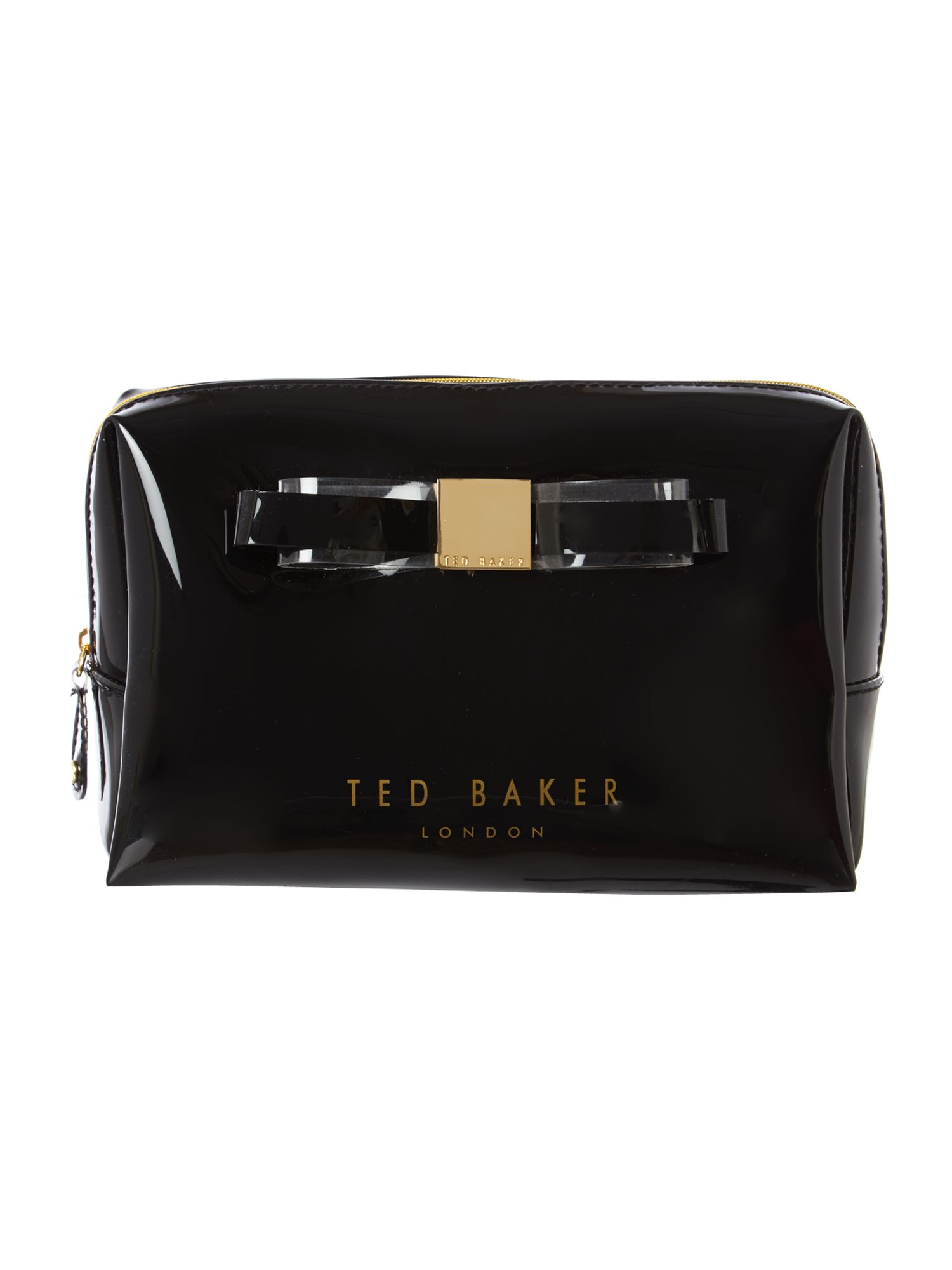 Ted Baker Large Black Cosmetics Bag in Black | Lyst