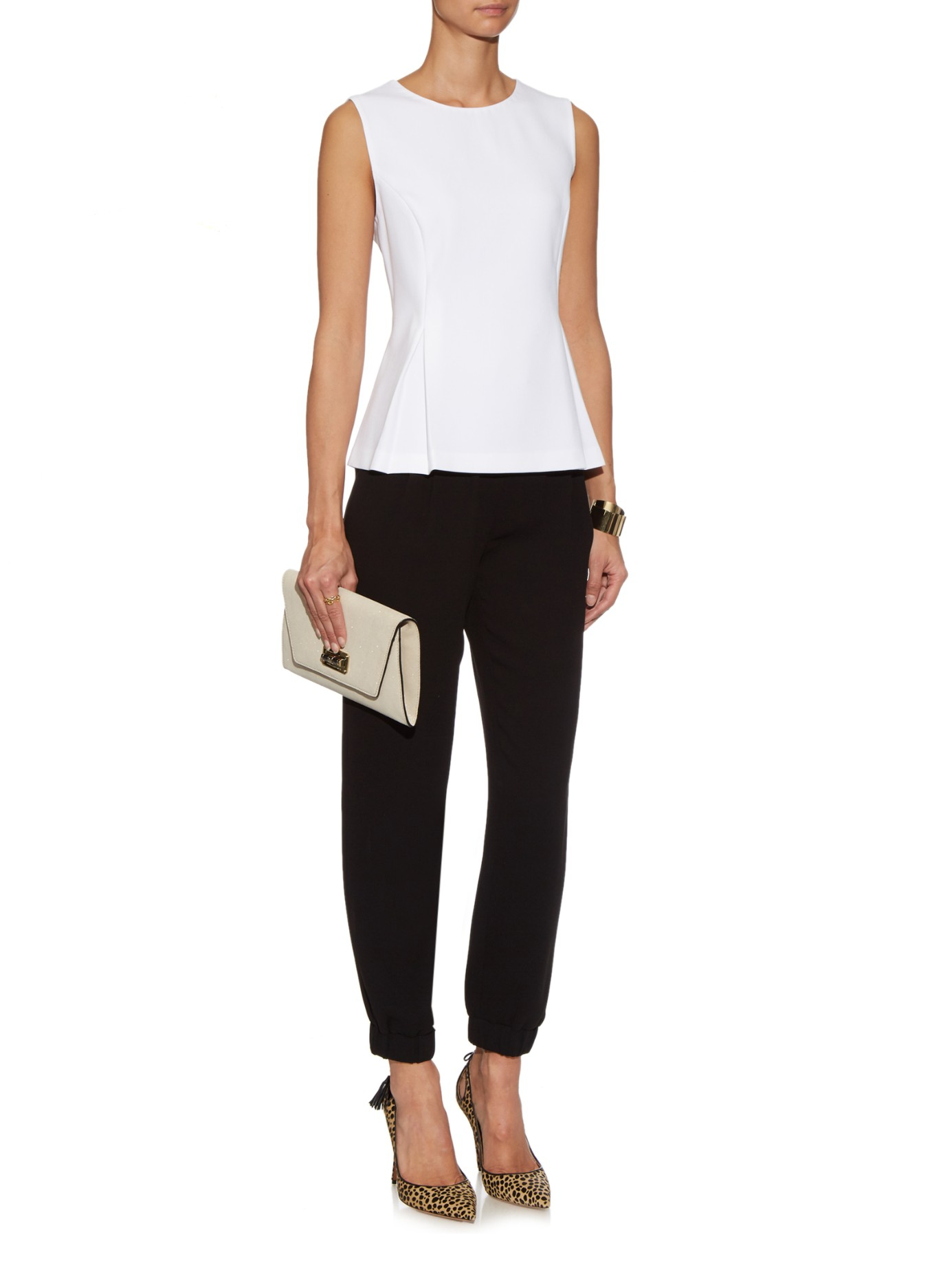 diane furstenberg janeta trousers in black lyst diane furstenberg janeta trousers in black lyst