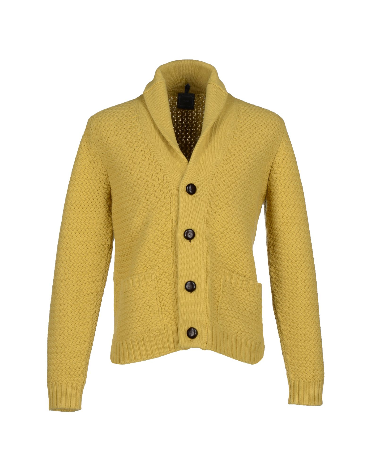 Lyst Gray Cardigan in Yellow for Men