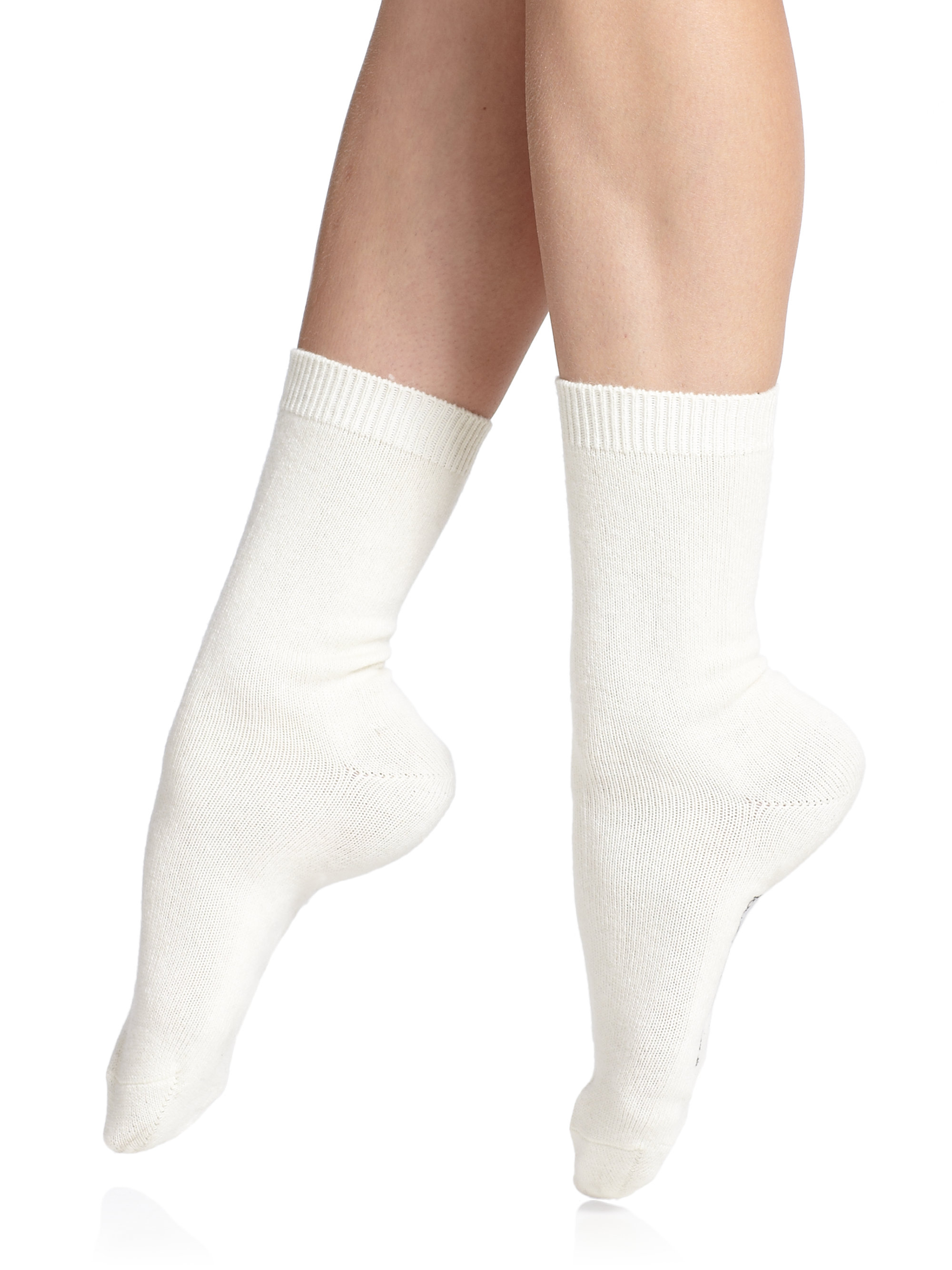 Falke Cosy Ankle Socks In White Lyst 