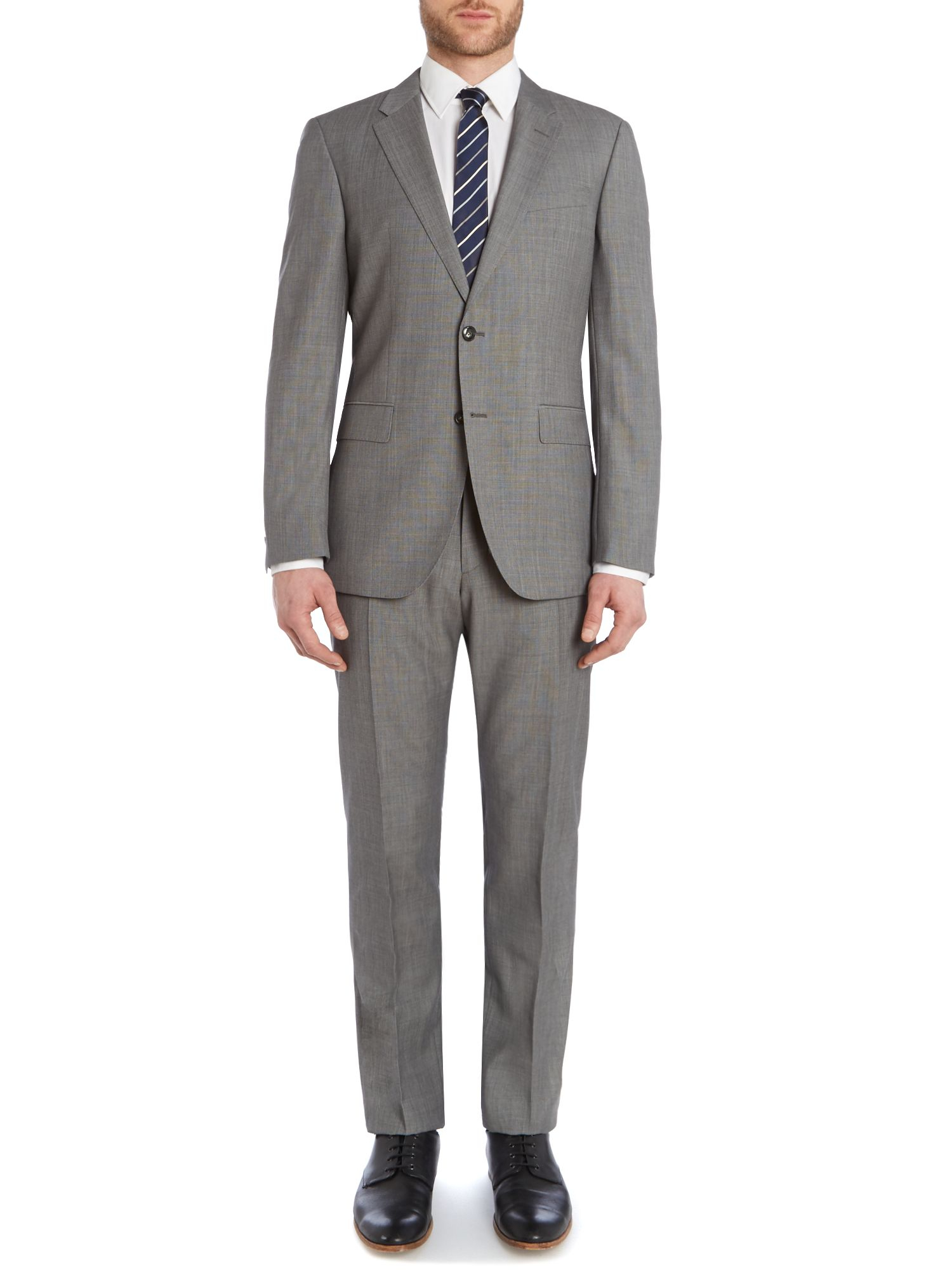 Tommy hilfiger Norman Will Regular Fit Grid Check Suit in Gray for Men ...