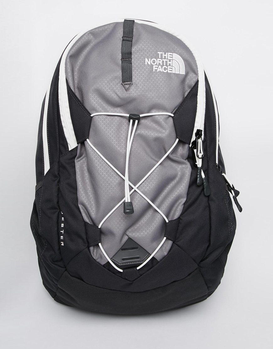 north face jester backpack gray