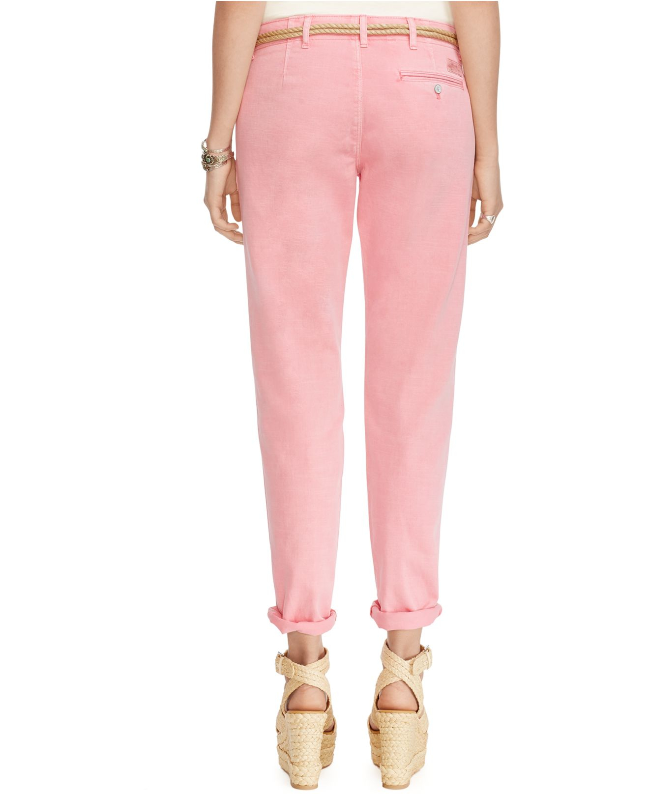 pink chino pants