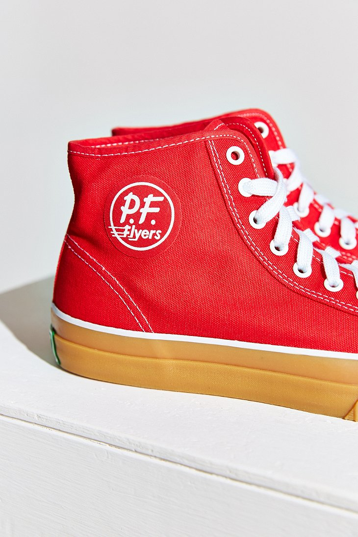 pf flyers red low top