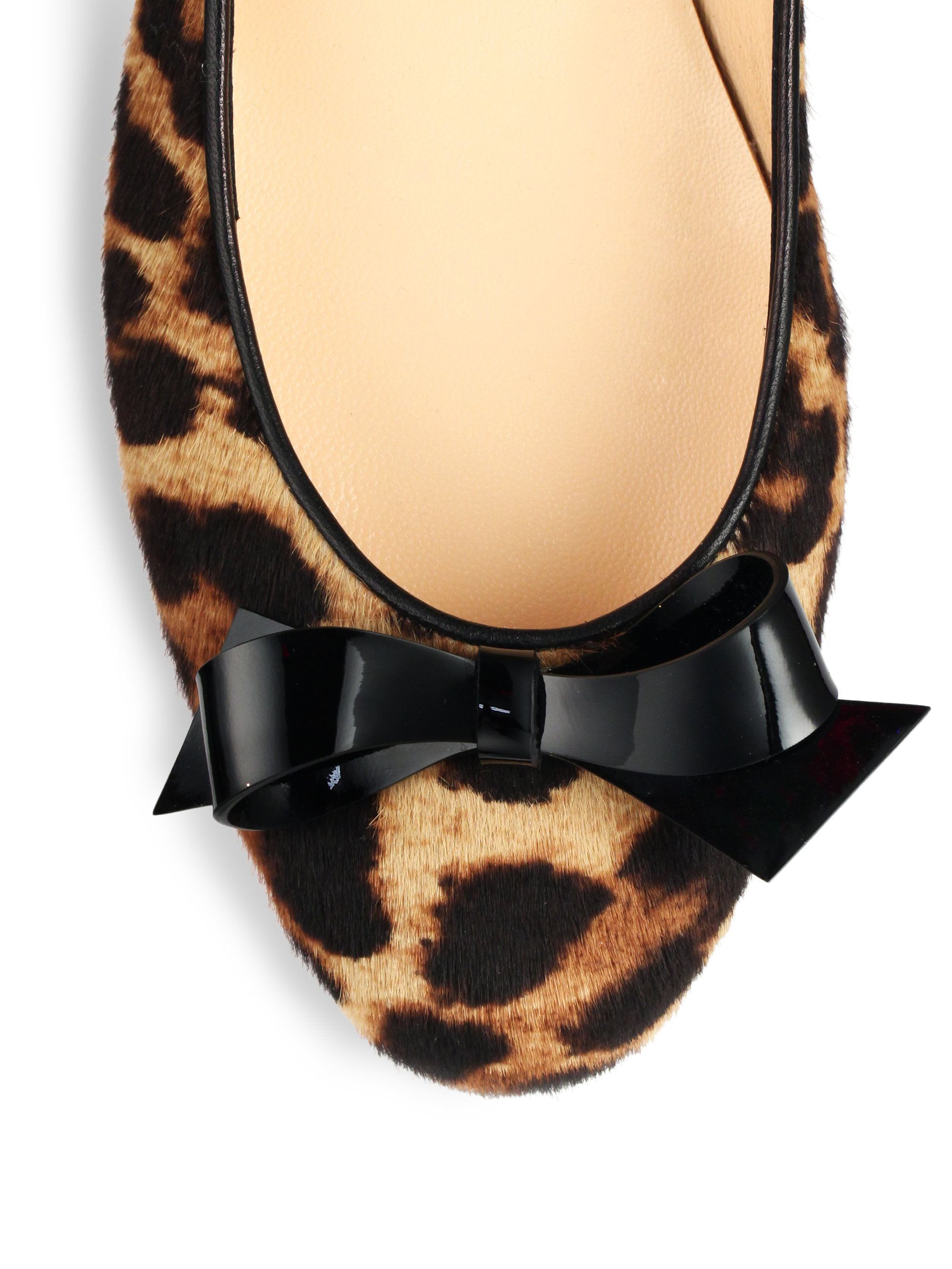 christian louboutin cheetah print ponyhair flats | cosmetics ...