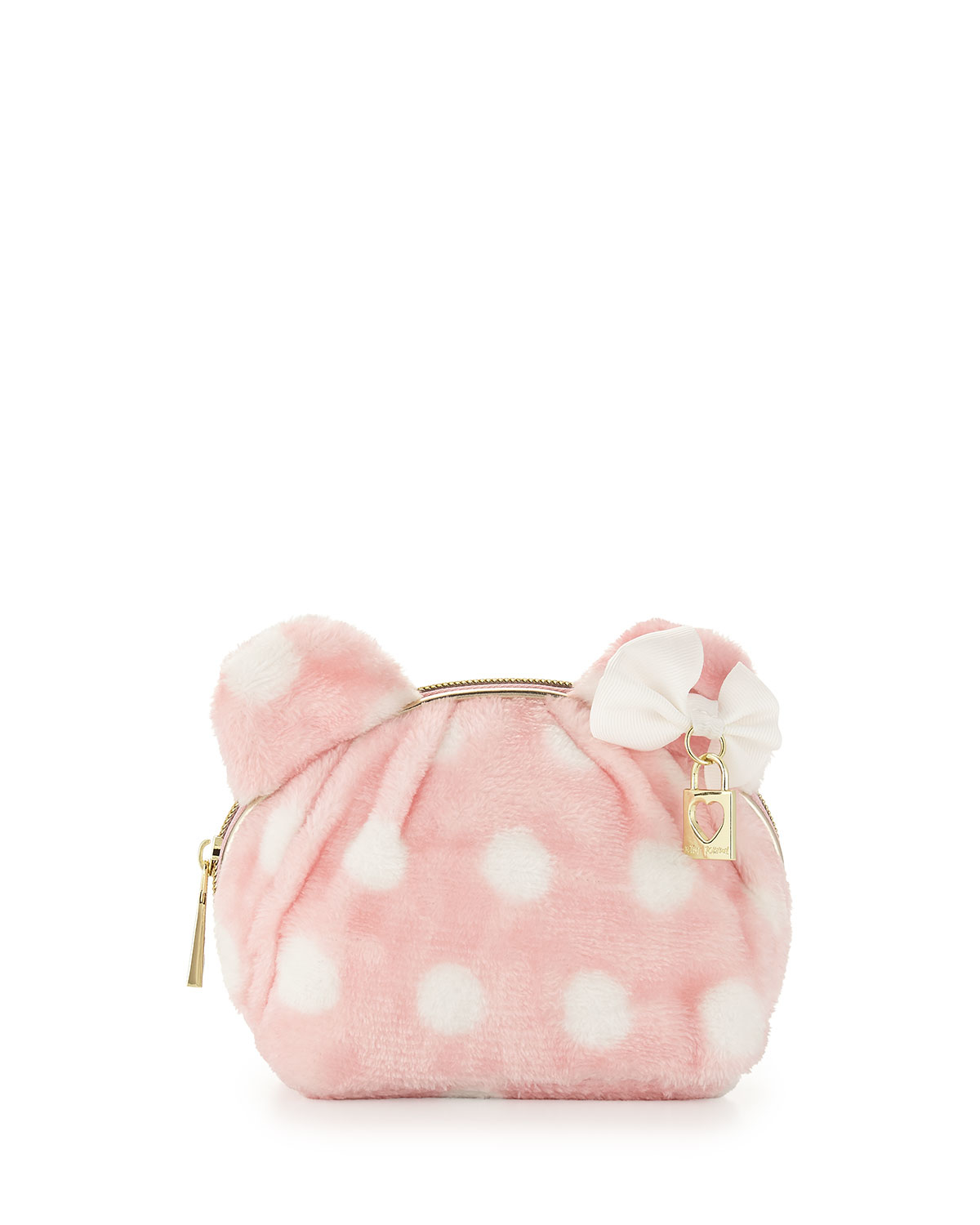 Lyst Betsey Johnson Fun Bear Polka Dot Cosmetic Bag In Pink Gallery
