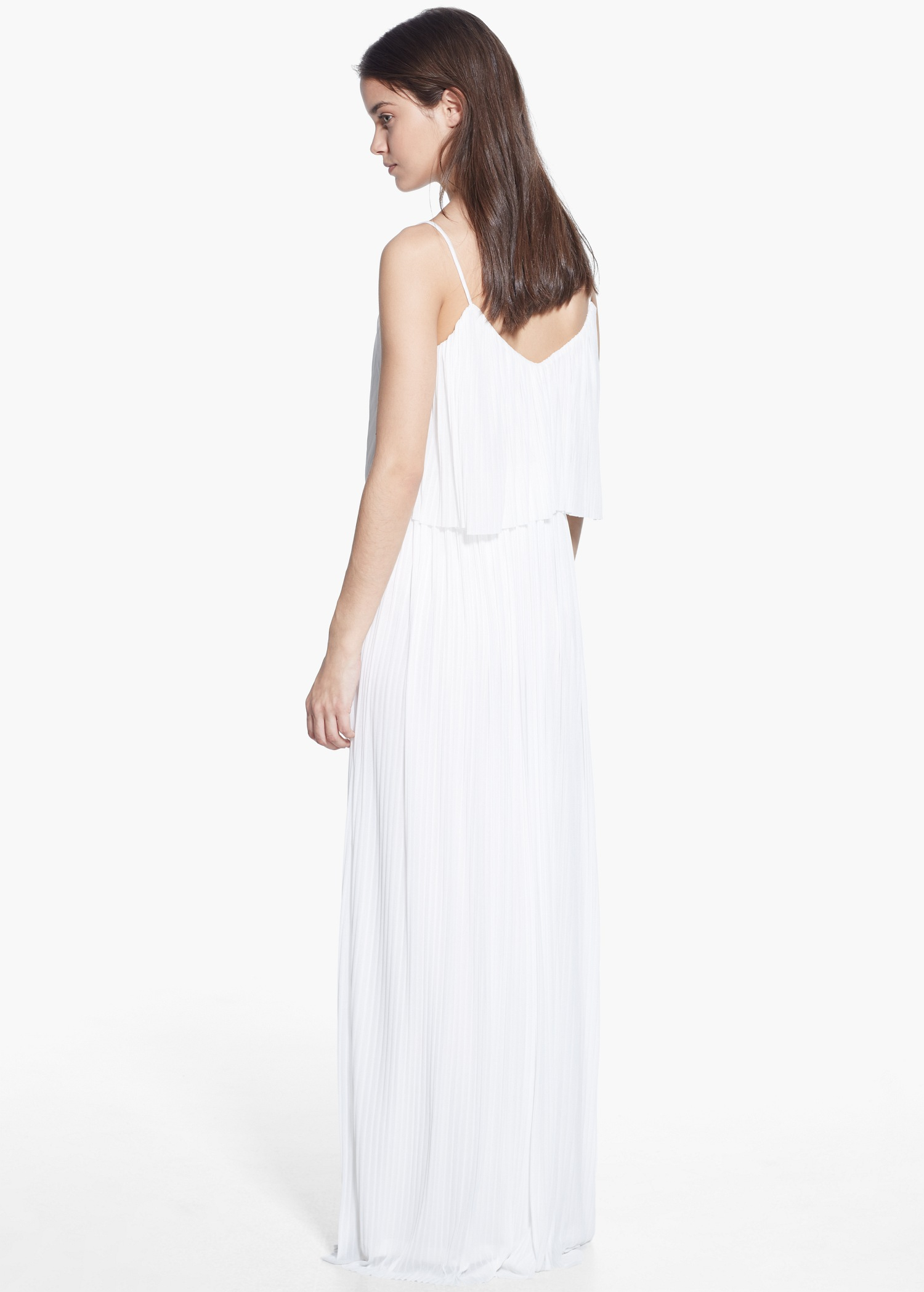 Mango maxi dress white Mango maxi dress white