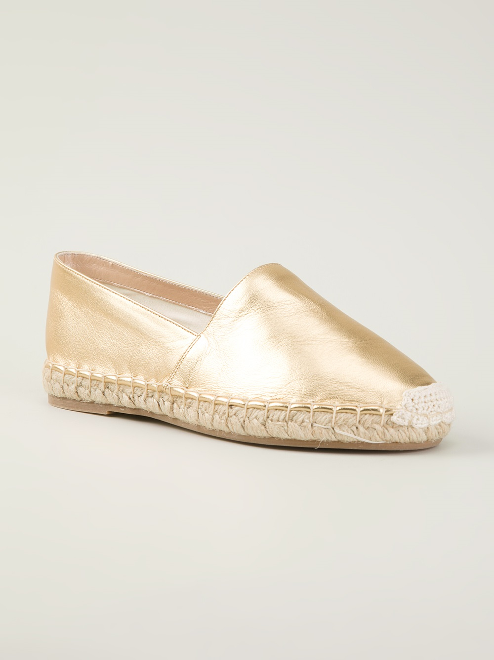 metallic espadrilles