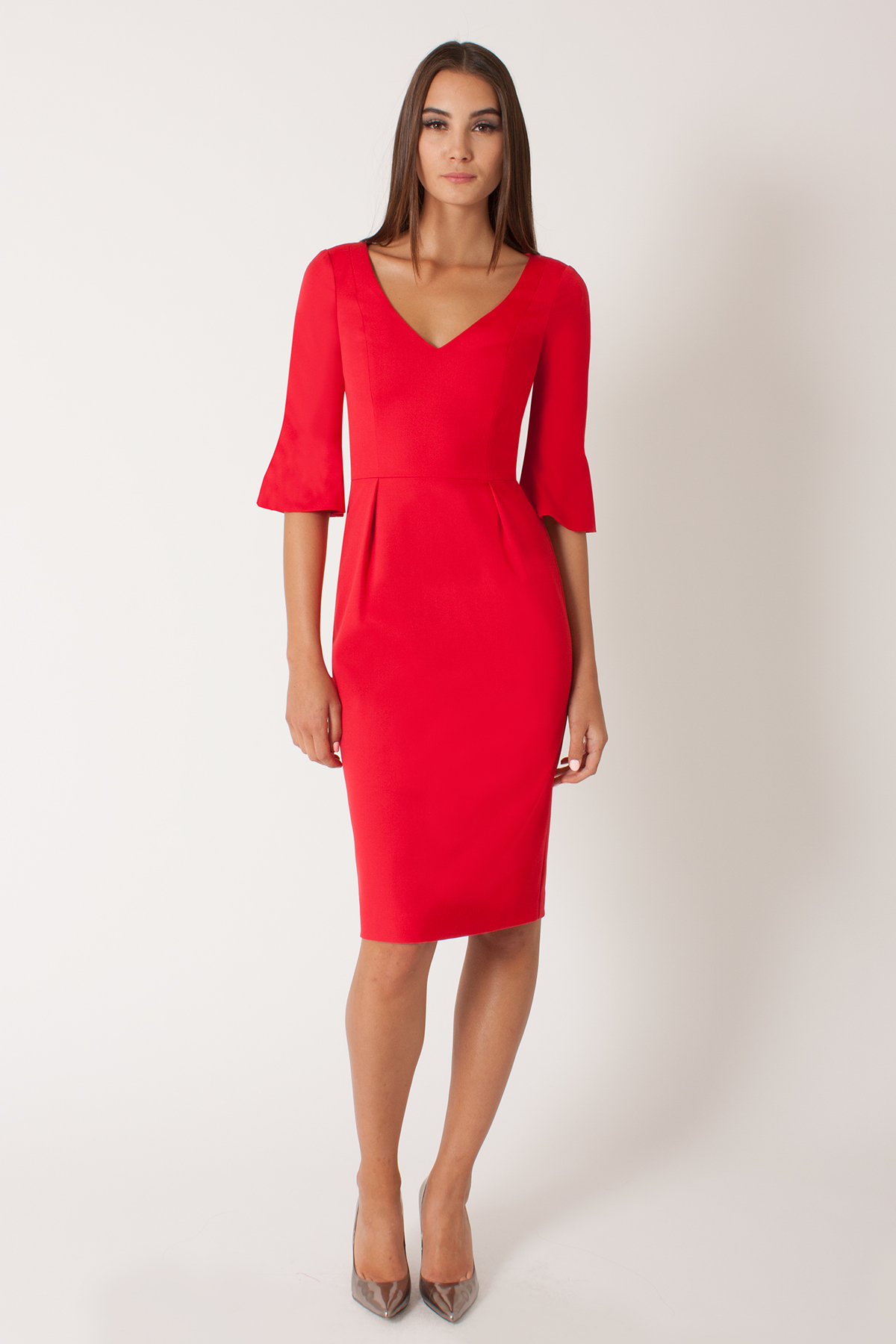 Lyst - Black Halo Adrienne Sheath Dress In Chic Red in Red1200 x 1800