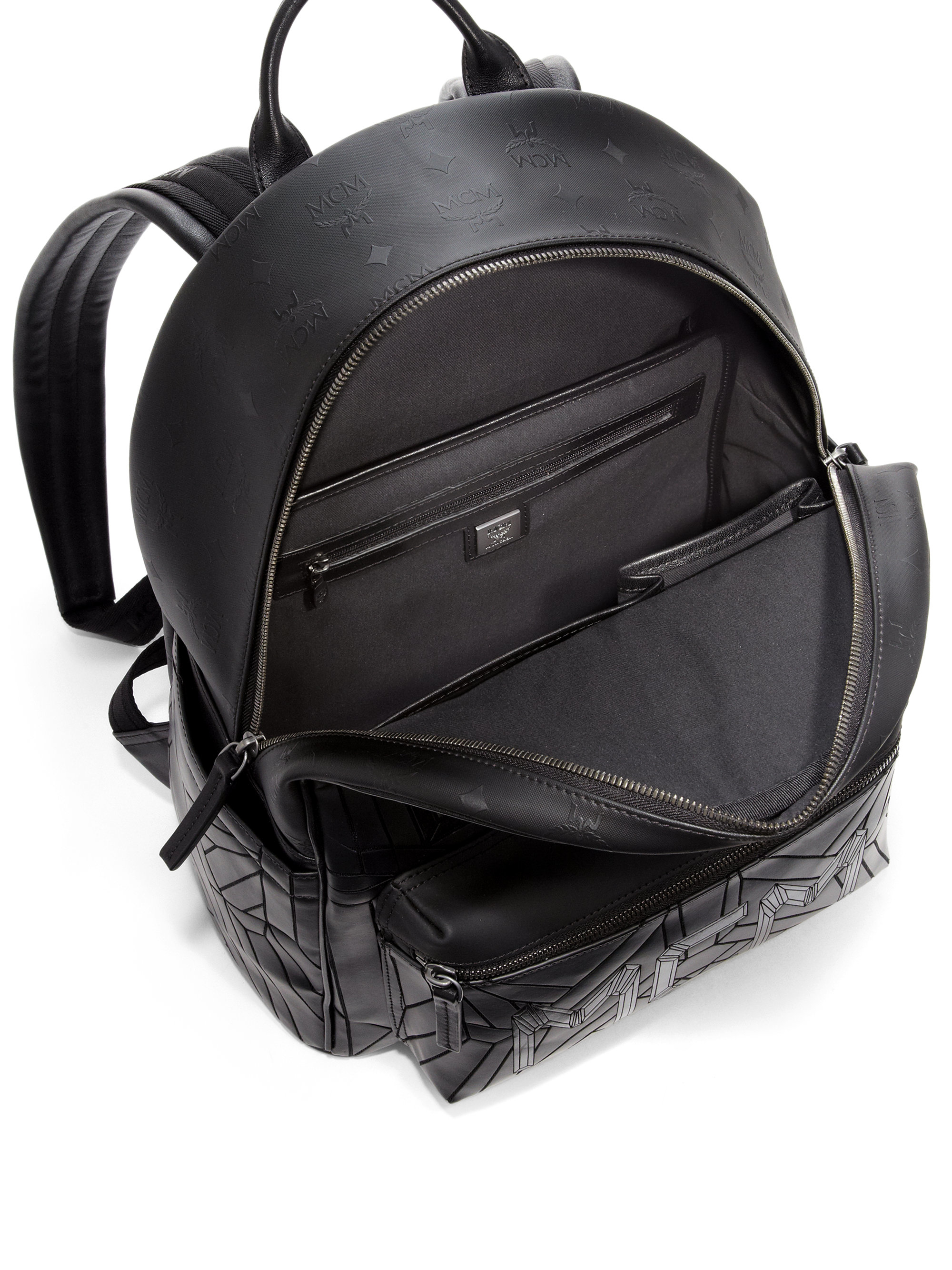 Lyst - Mcm Bionic Medium Faux Leather Backpack in Black for Men