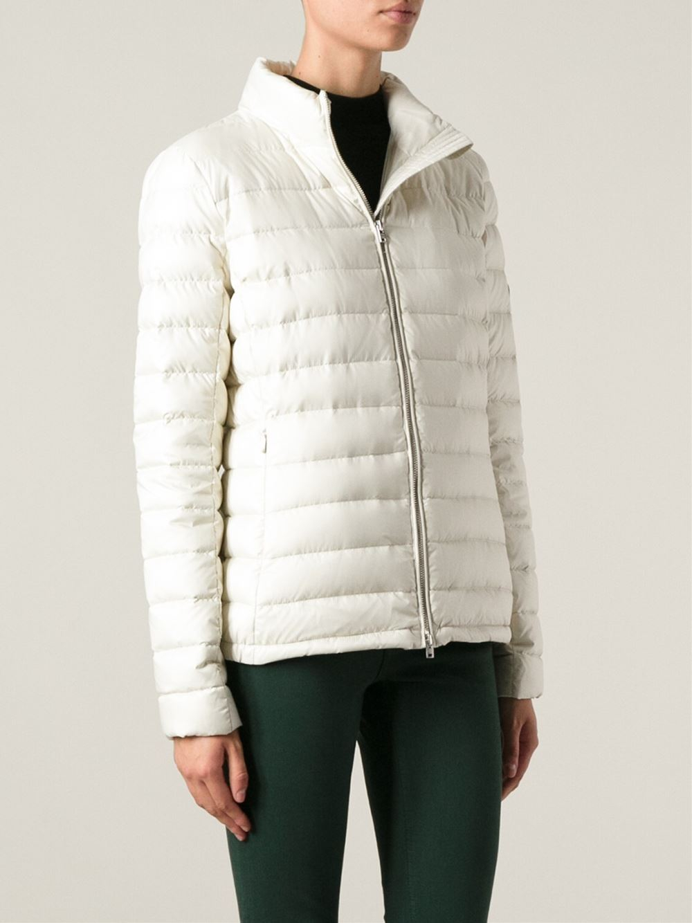 Lyst Closed Padded Jacket in White