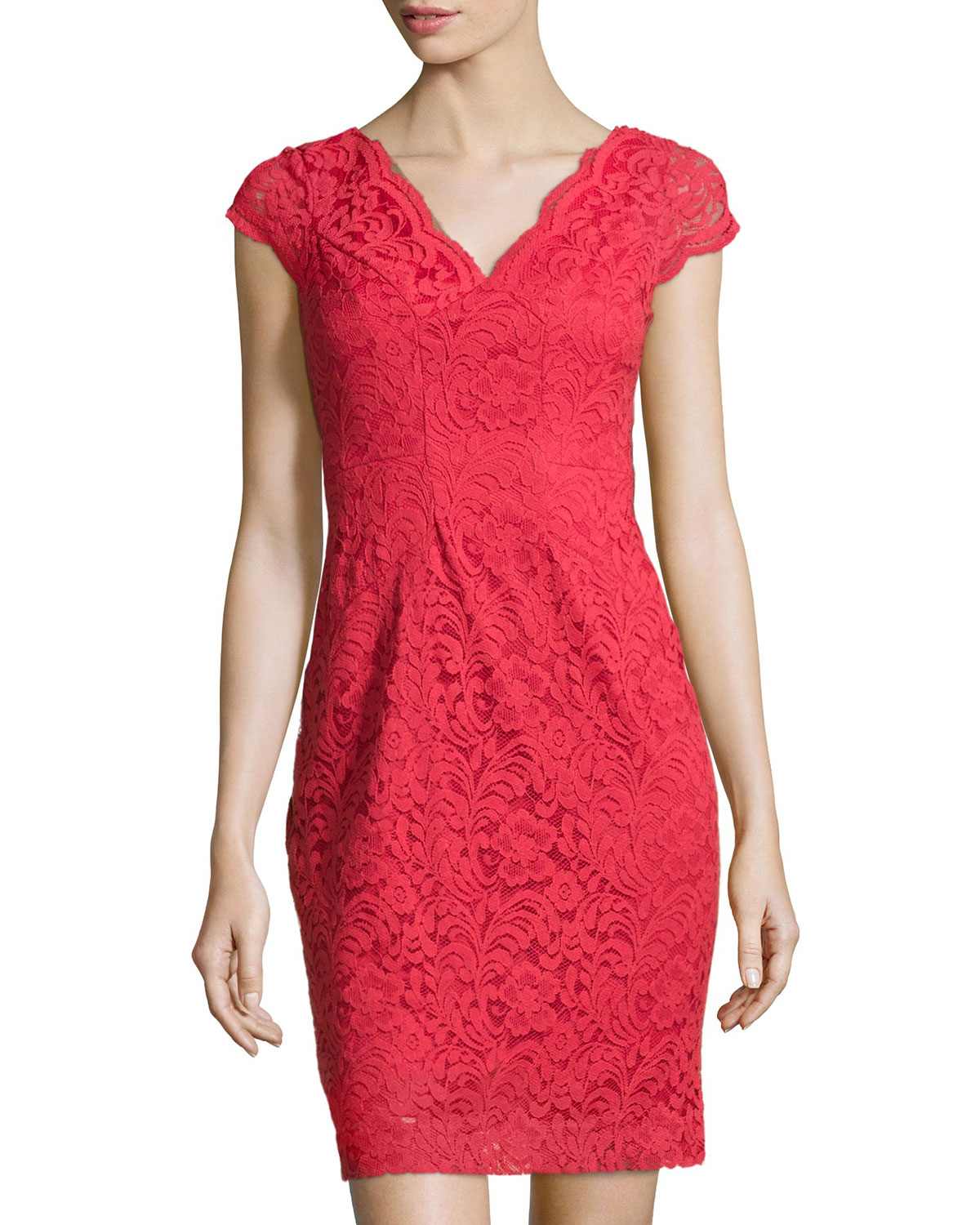 Donna Ricco Black Dress Capped Sleeve