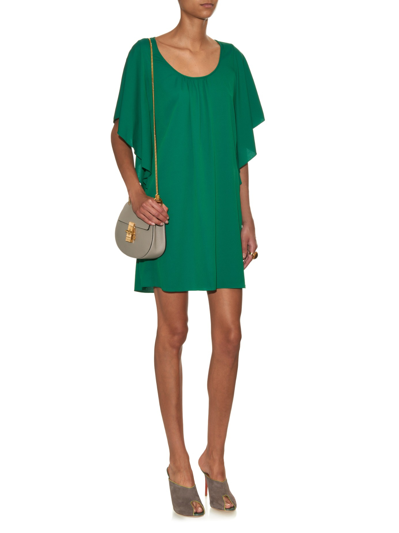 Lyst Diane Von Furstenberg Stella Dress In Green Gallery