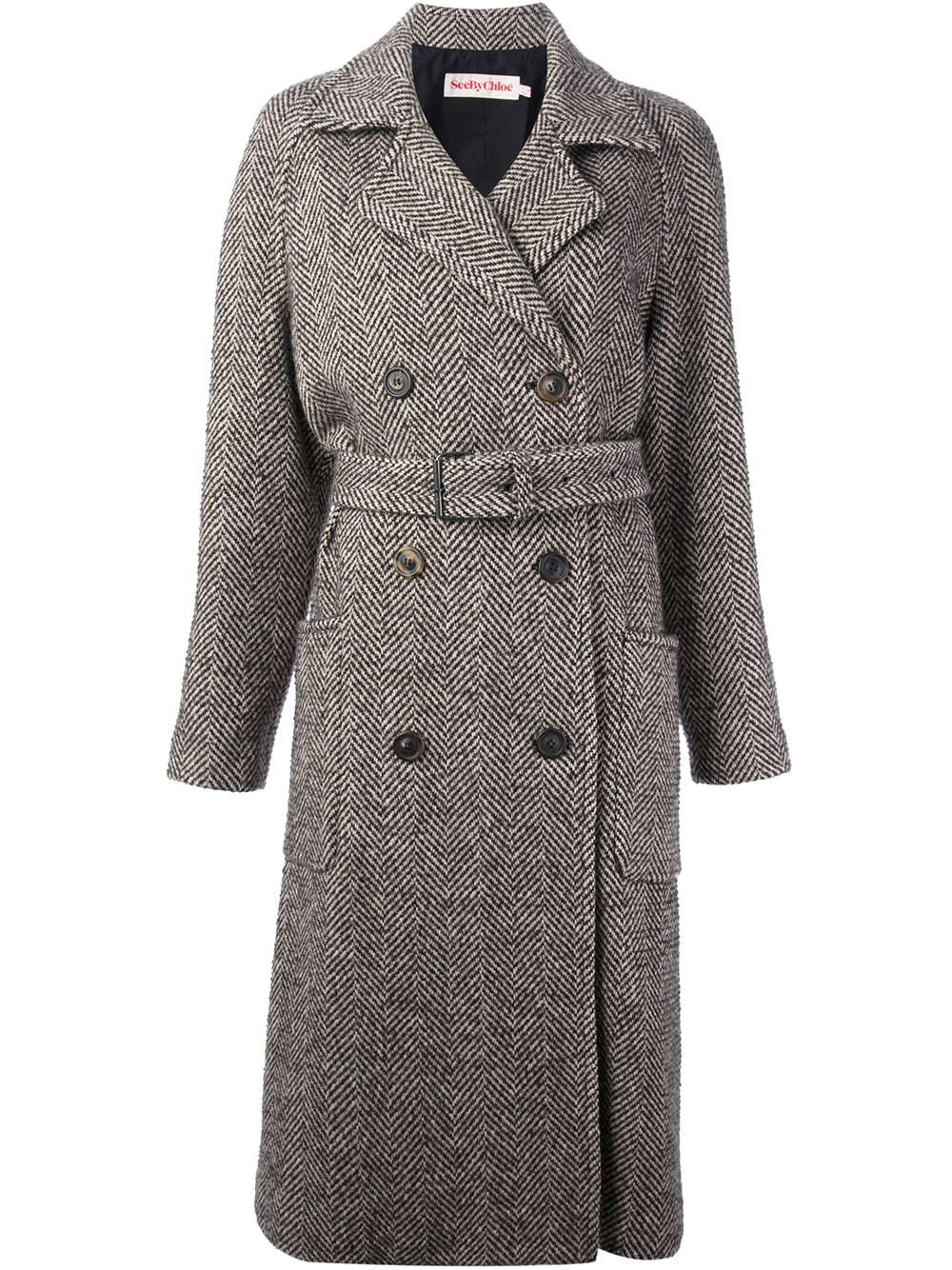See by chloé Coat in Brown | Lyst