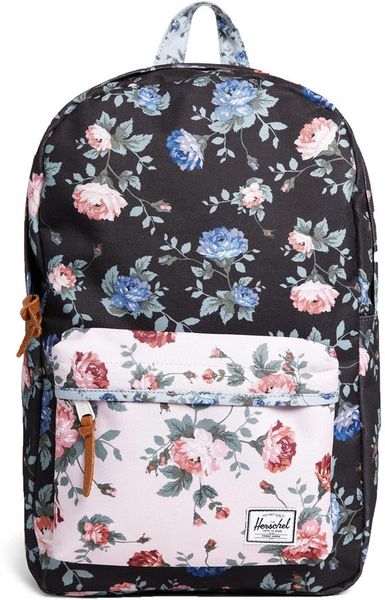 Herschel Supply Co. Heritage Mid Backpack in Floral Print in Multicolor ...