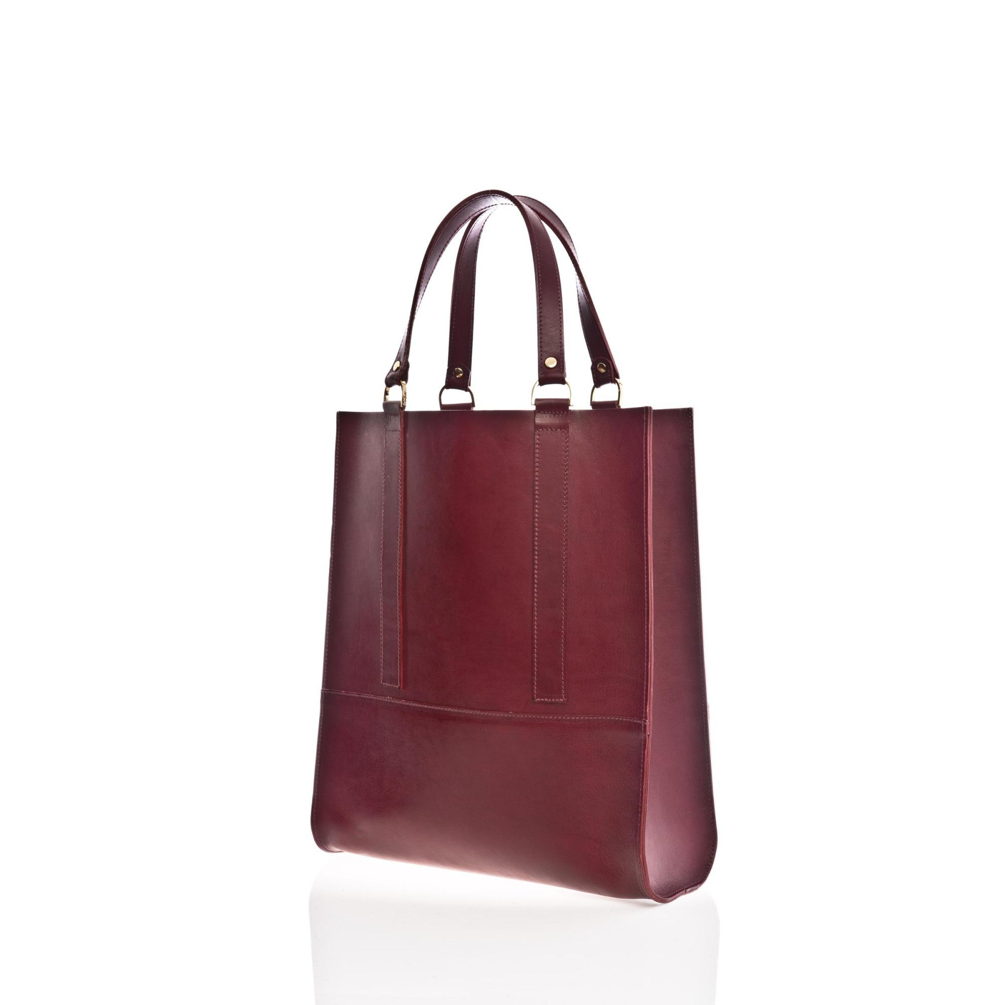 Danielle foster Kelly Burgundy Leather Tote Bag in Purple | Lyst