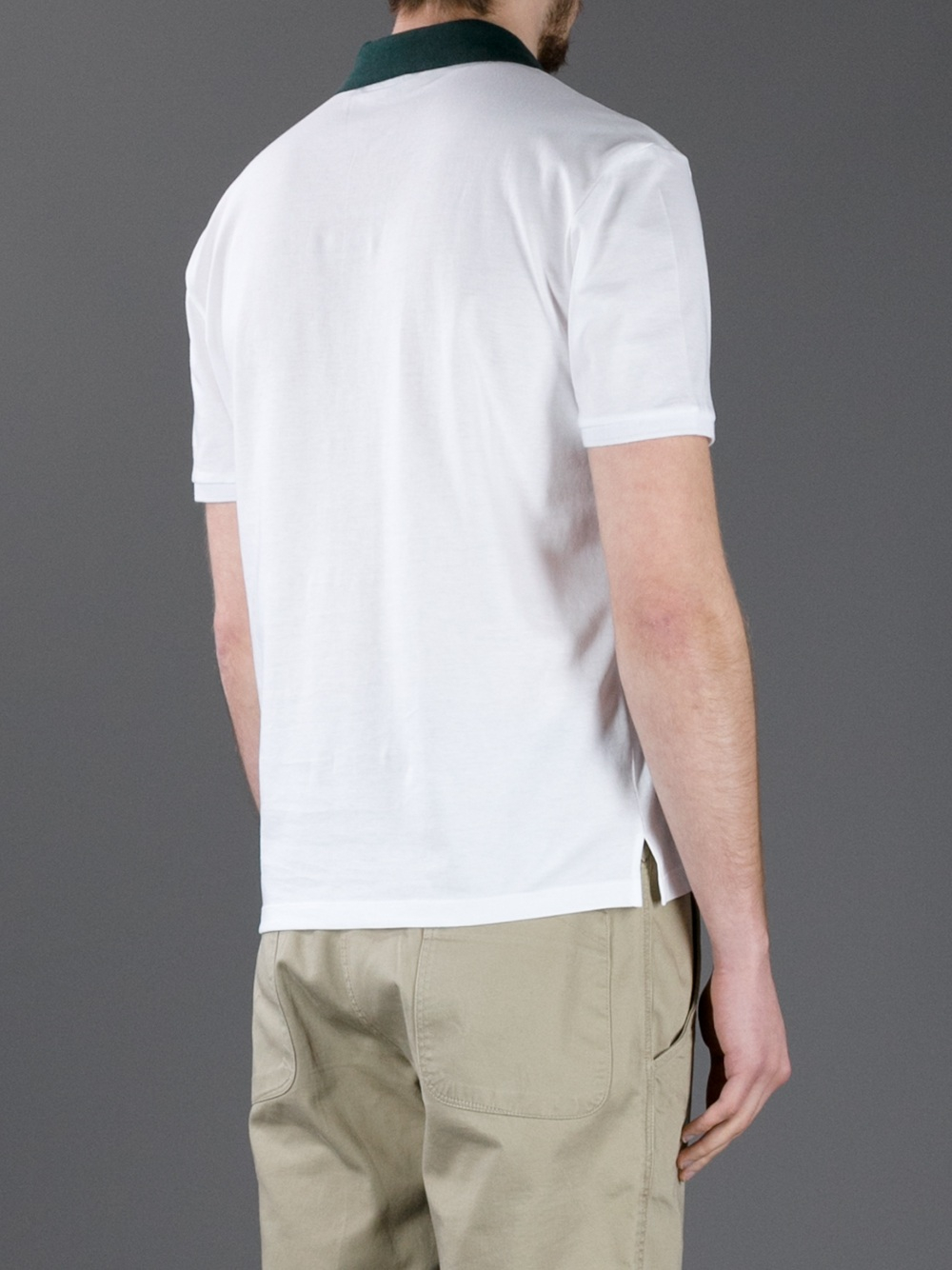 Lyst Gucci Shortsleeved Polo Shirt in White for Men