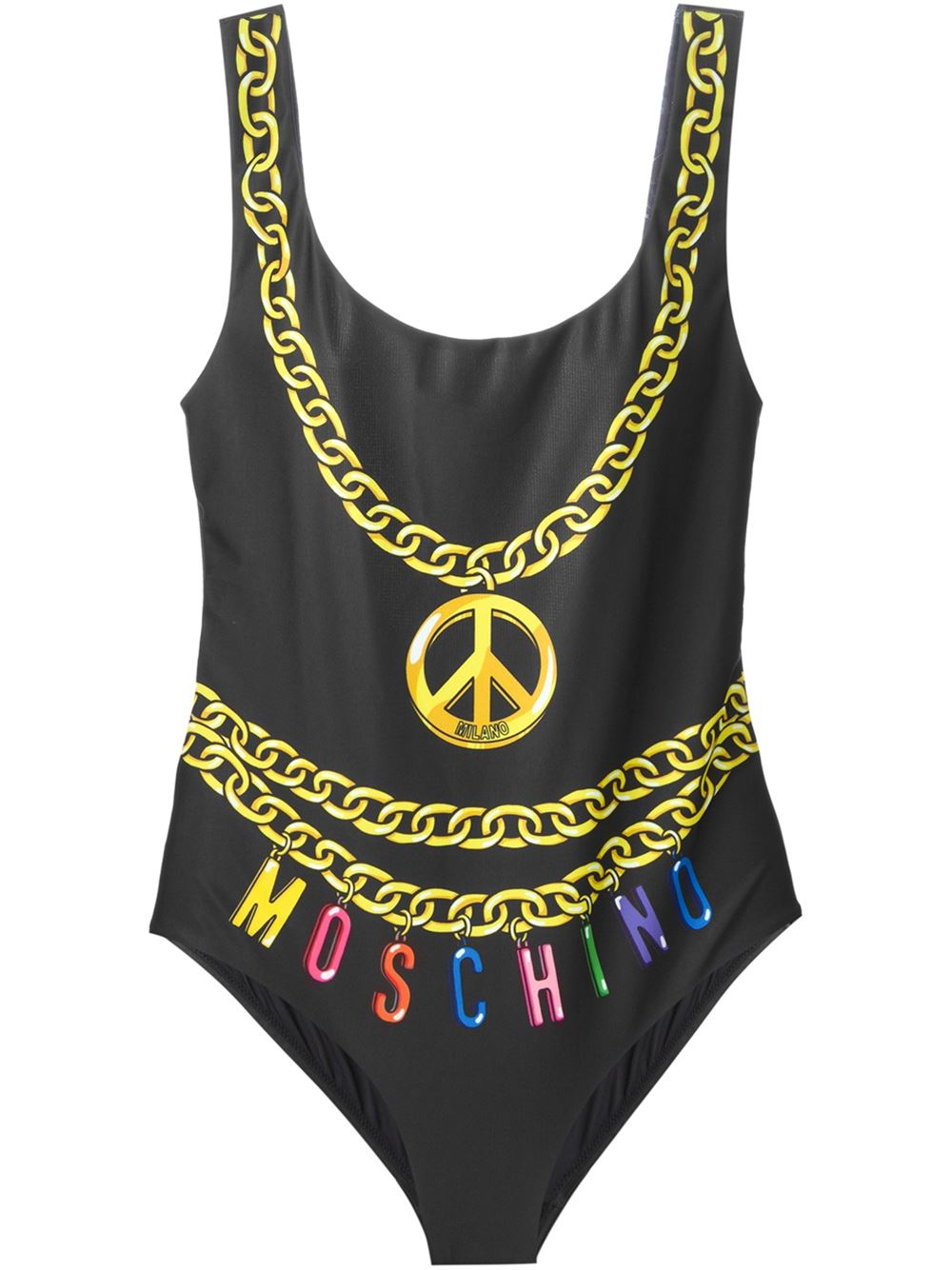 moschino bathing suit women's