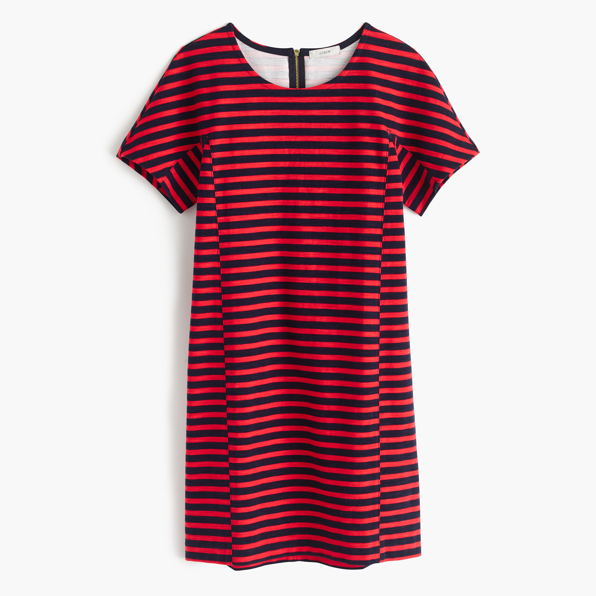  J  crew  Striped T shirt  Dress  in Blue Lyst