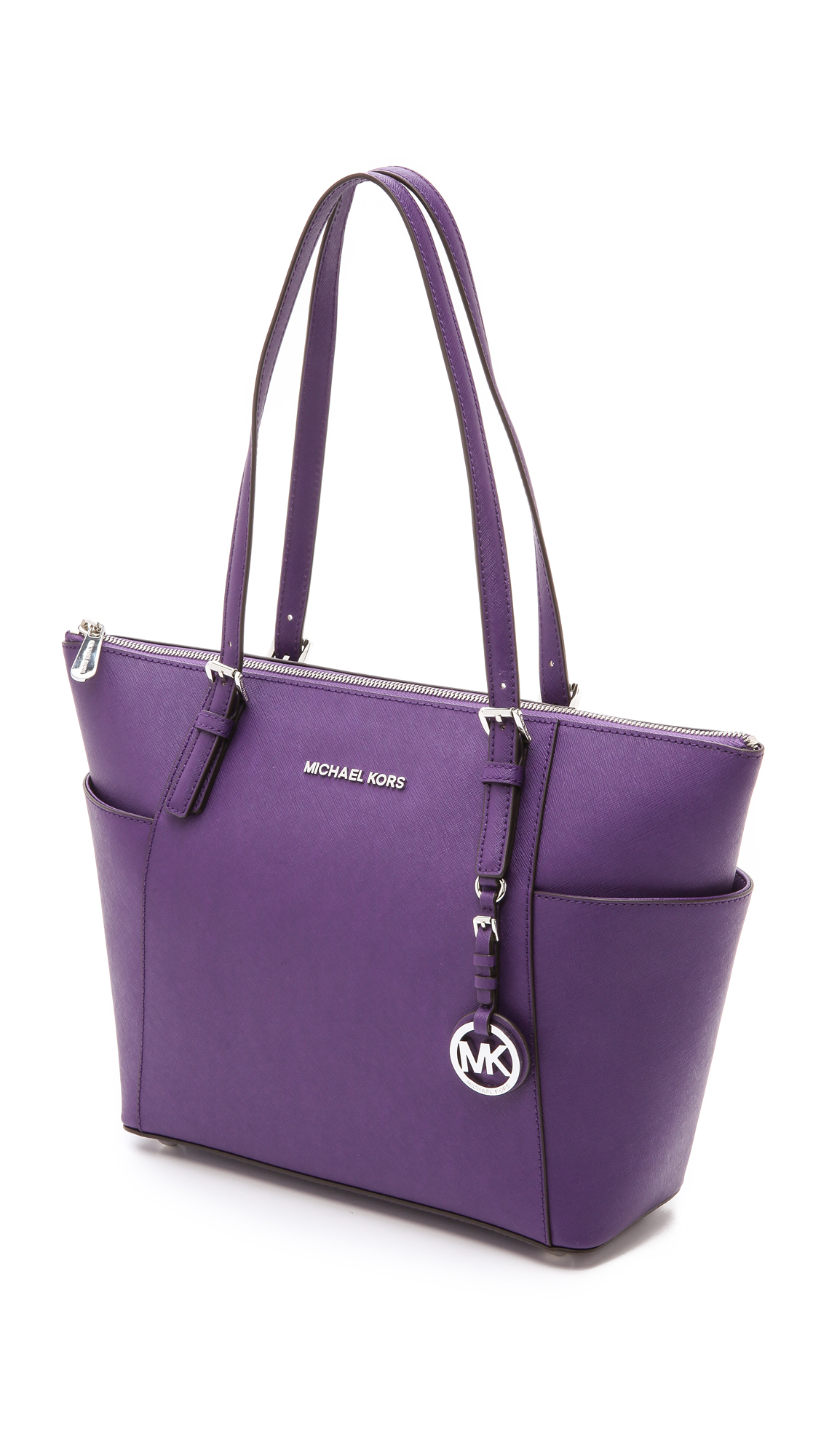 Lyst Michael Kors Jet Set Tote G In Purple Gallery