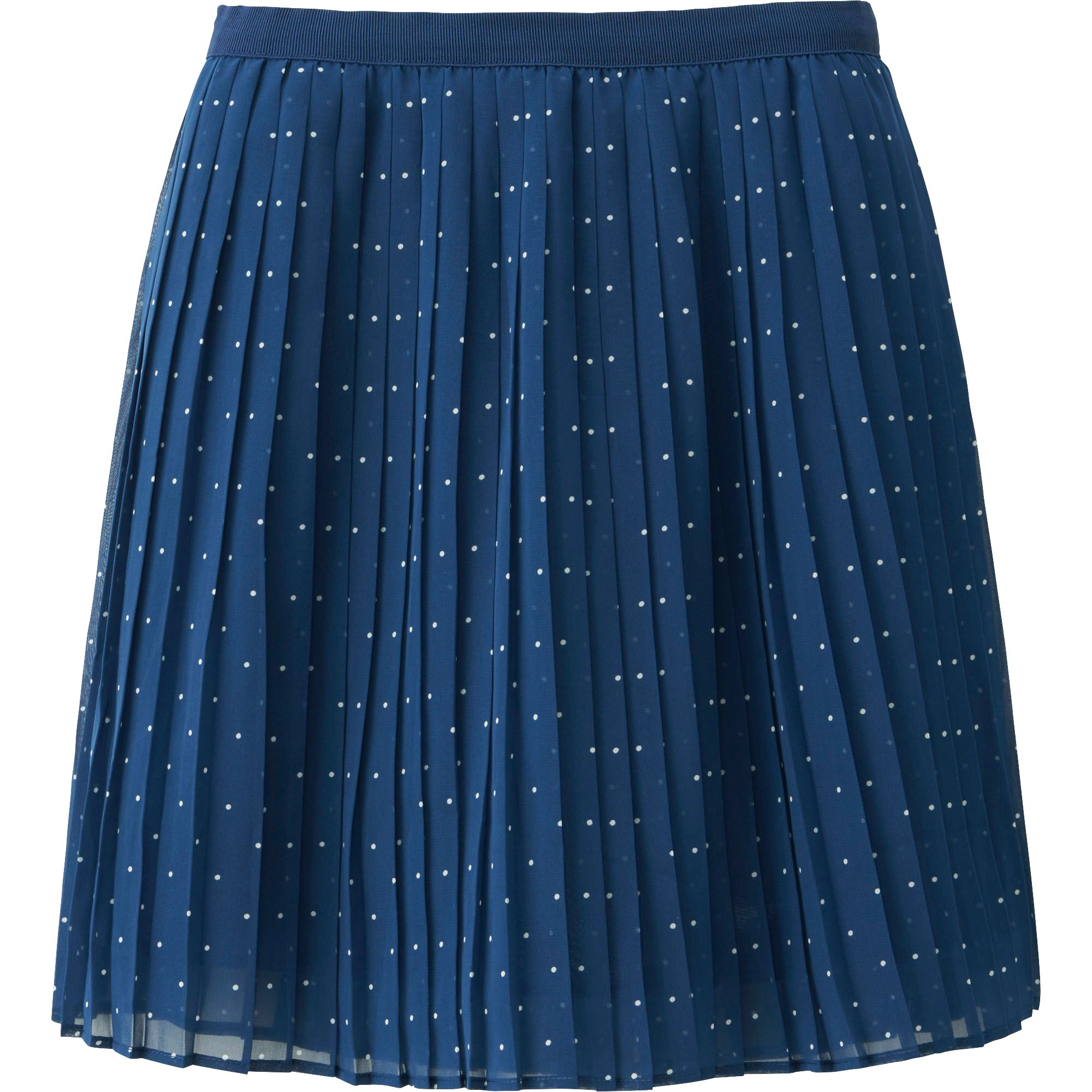 Uniqlo Women Chiffon Pleated Print Mini Skirt in Blue Lyst