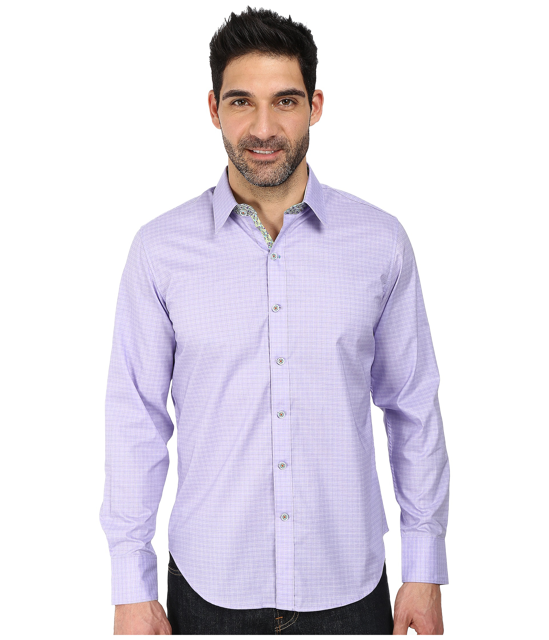 Lyst - Robert graham Greymouth Long Sleeve Woven Shirt in Purple for Men