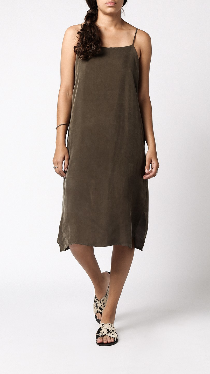 Lyst Objects Without Meaning Slip Dress In Green Gallery