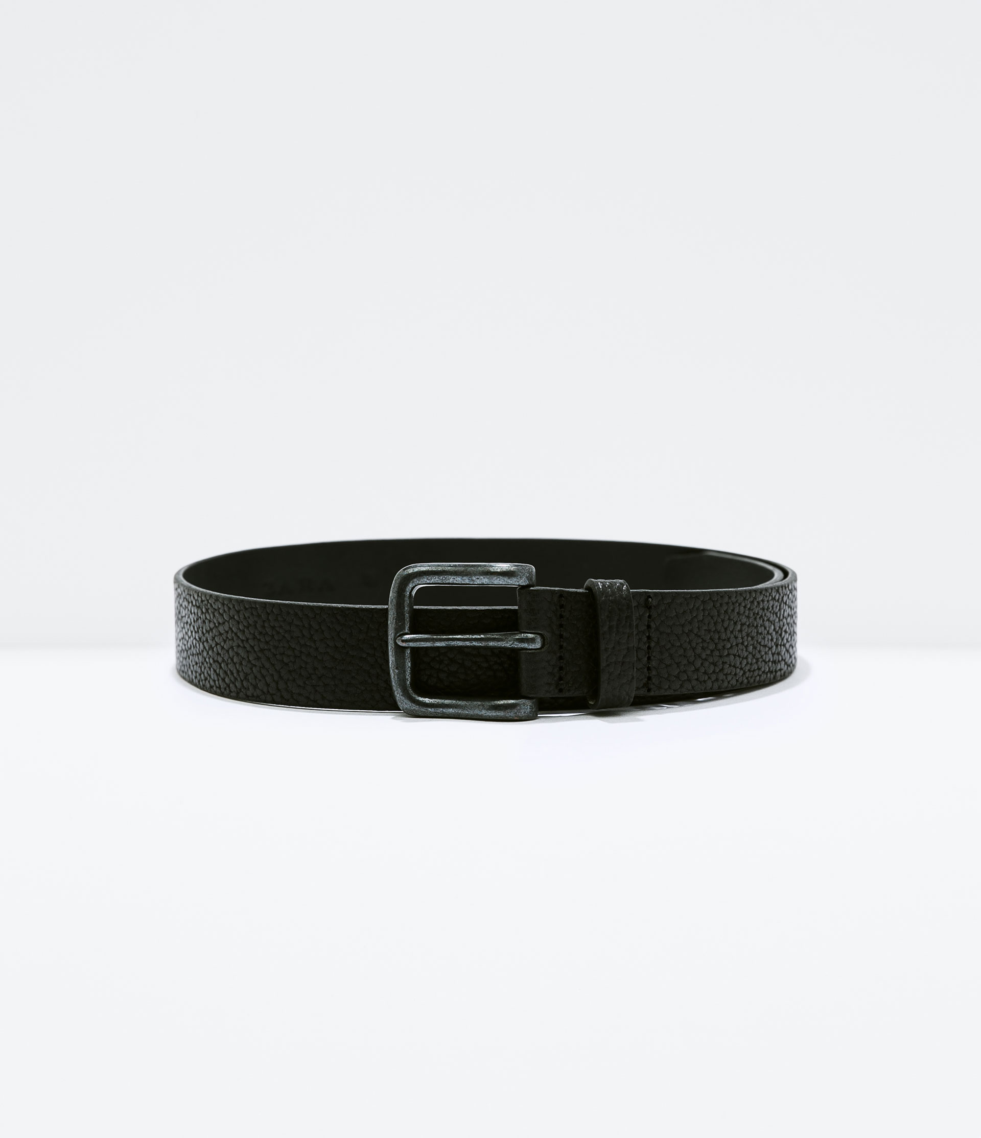 Zara Fantasy Leather Belt in Black for Men | Lyst