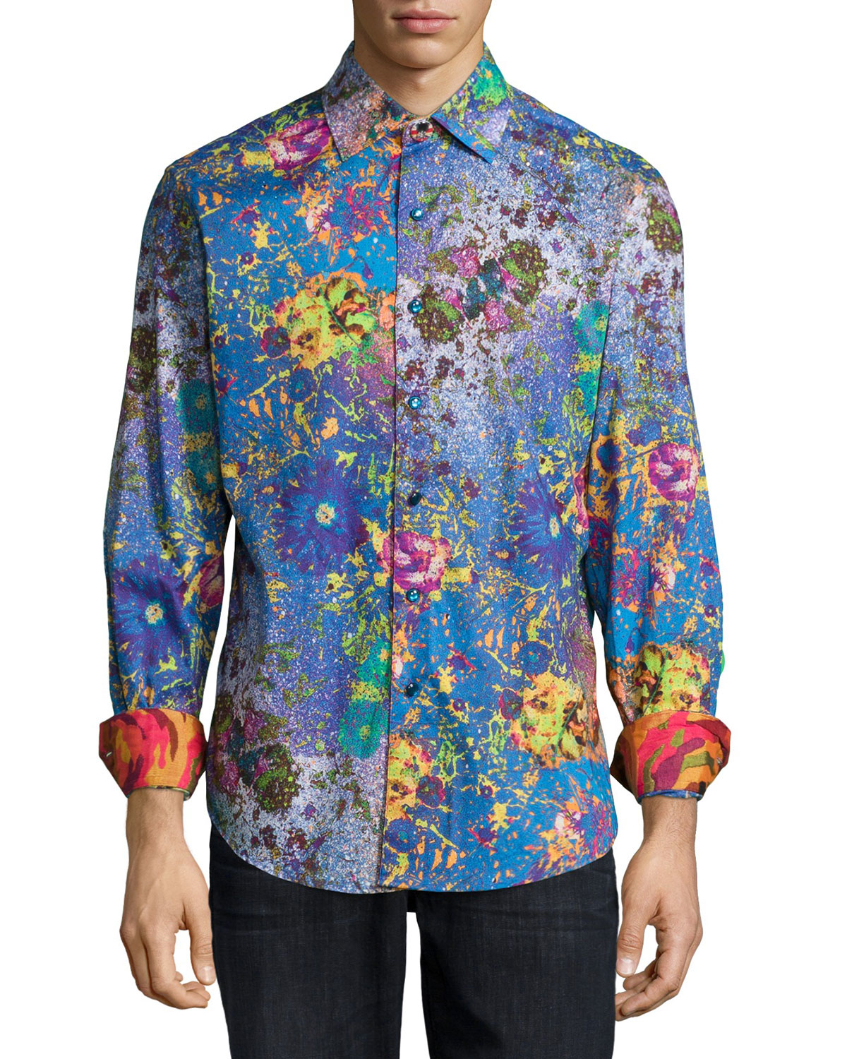 Robert graham Paint-splatter Woven Sport Shirt for Men | Lyst