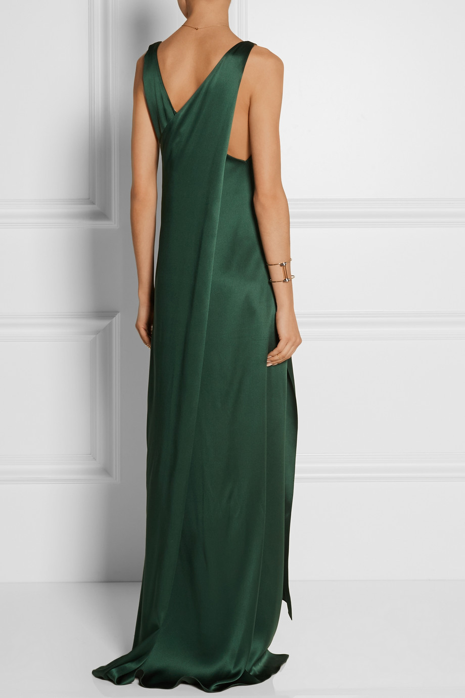 Rosetta getty Silk Dress in Green | Lyst