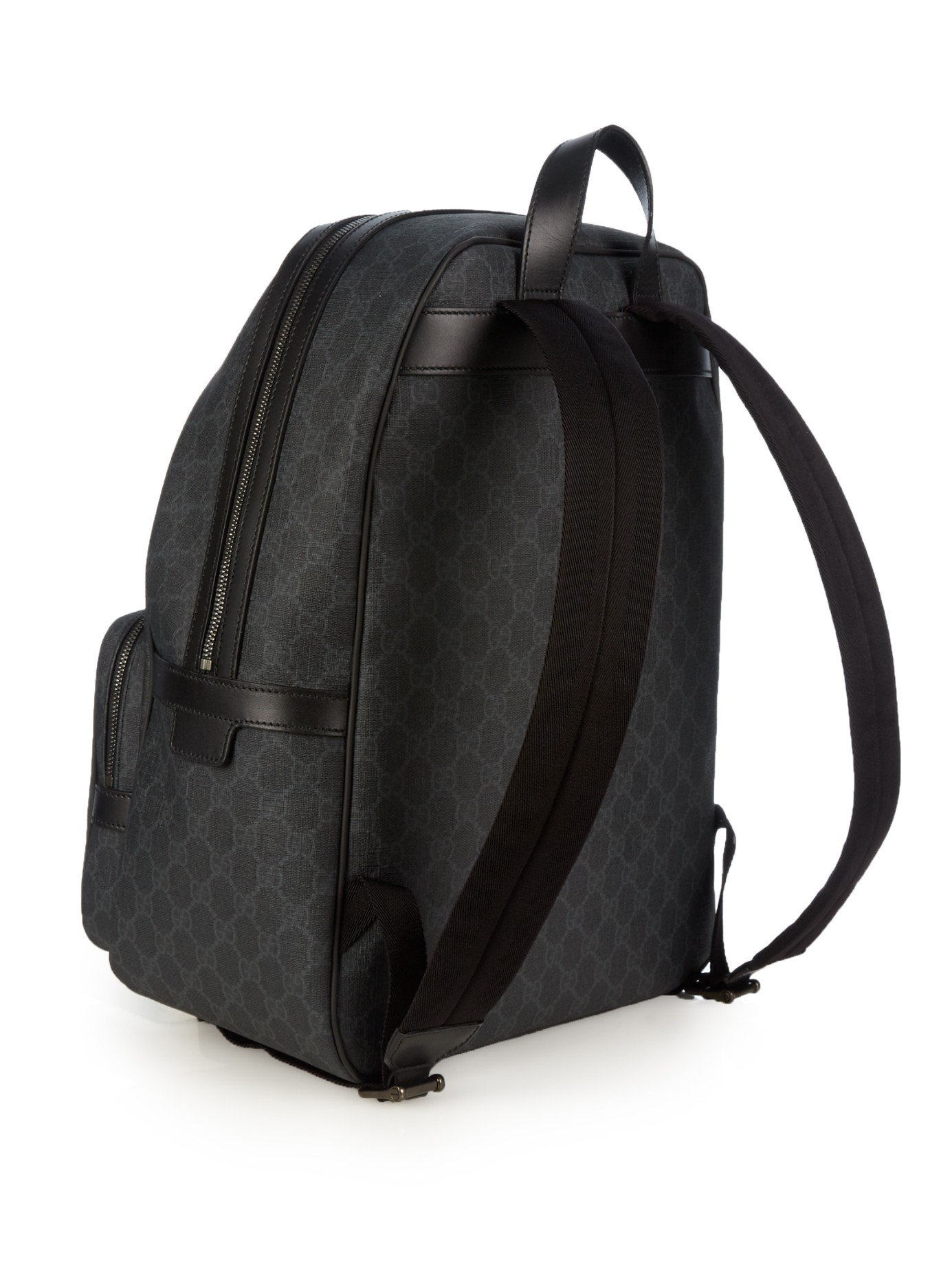Lyst - Gucci Gg Coated-canvas Backpack in Gray for Men