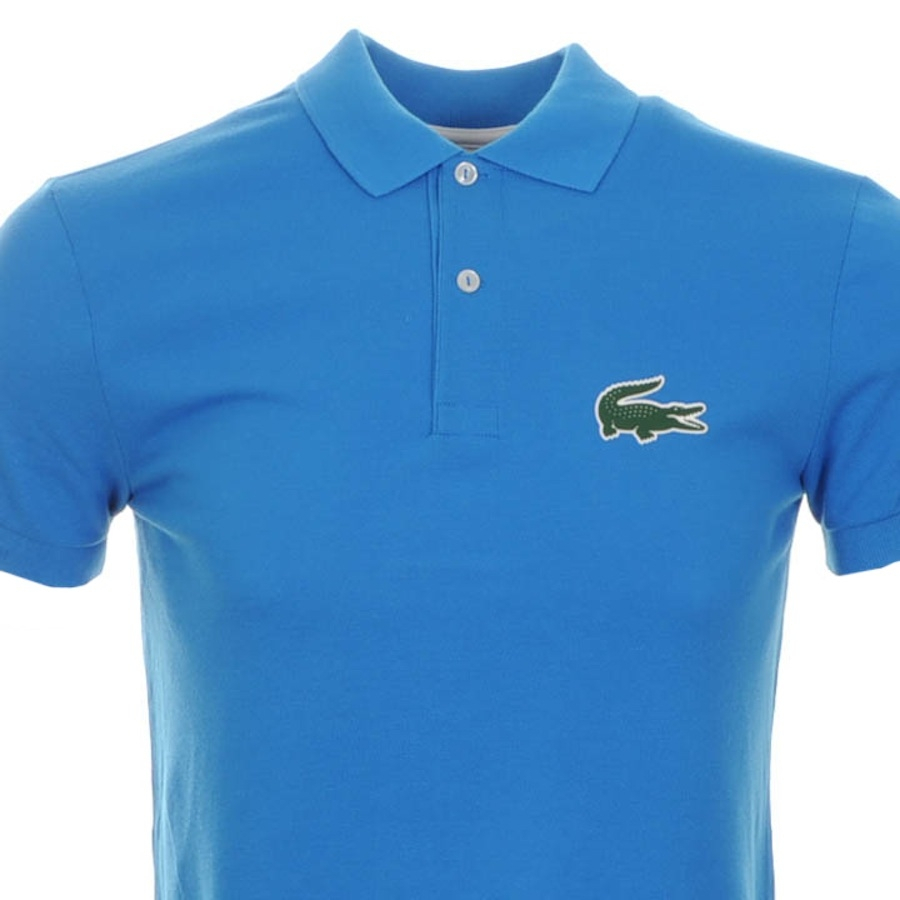 Lyst - Lacoste Rubber Croc Polo T Shirt Blue in Blue for Men