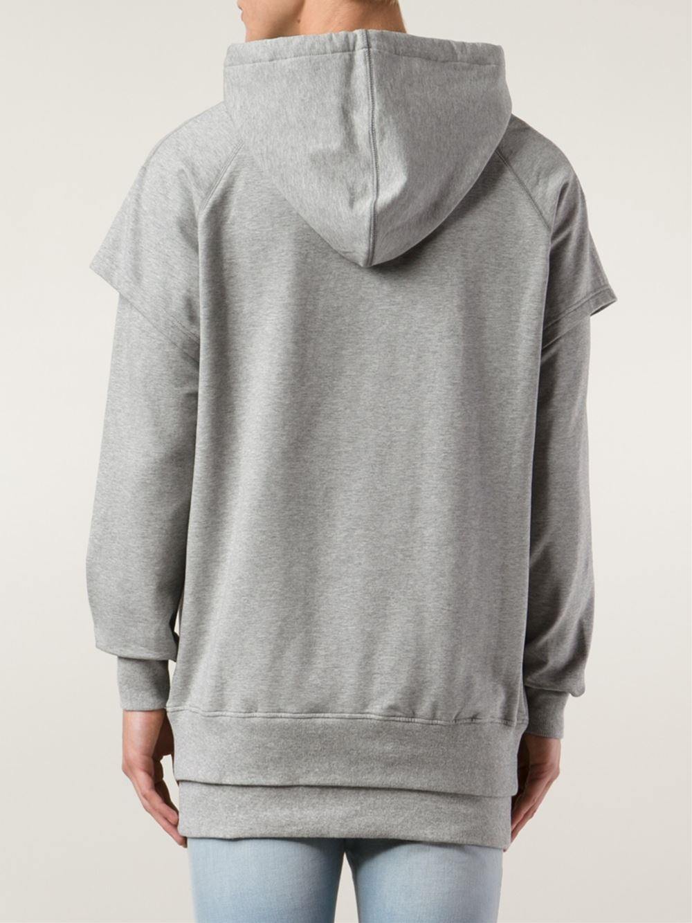 Lyst - Stampd Oversized Hoodie in Gray for Men