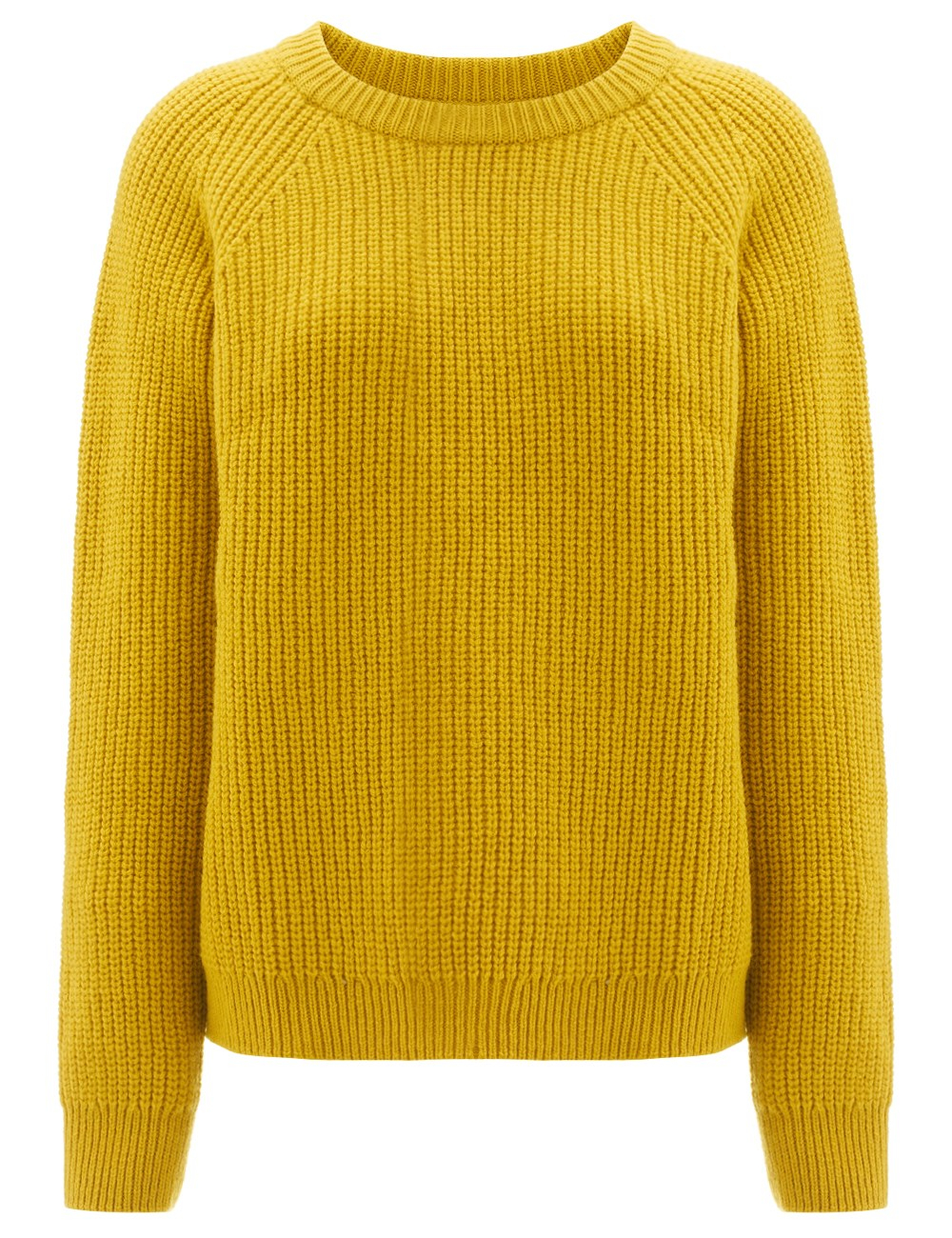 Chinti & Parker Mustard Lambswool Crew Neck Jumper in Yellow | Lyst