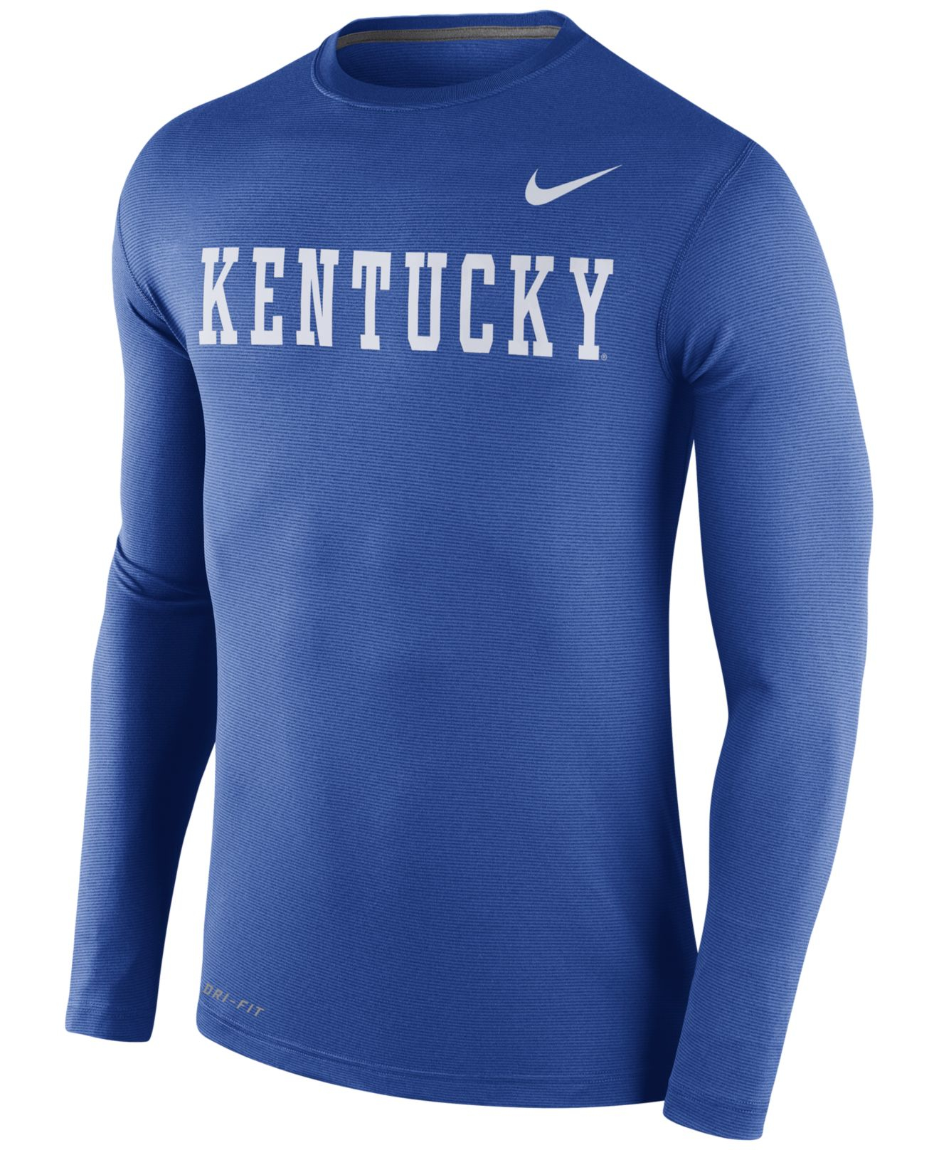 Nike Men's Long-sleeve Kentucky Wildcats Dri-fit T-shirt in Blue for ...