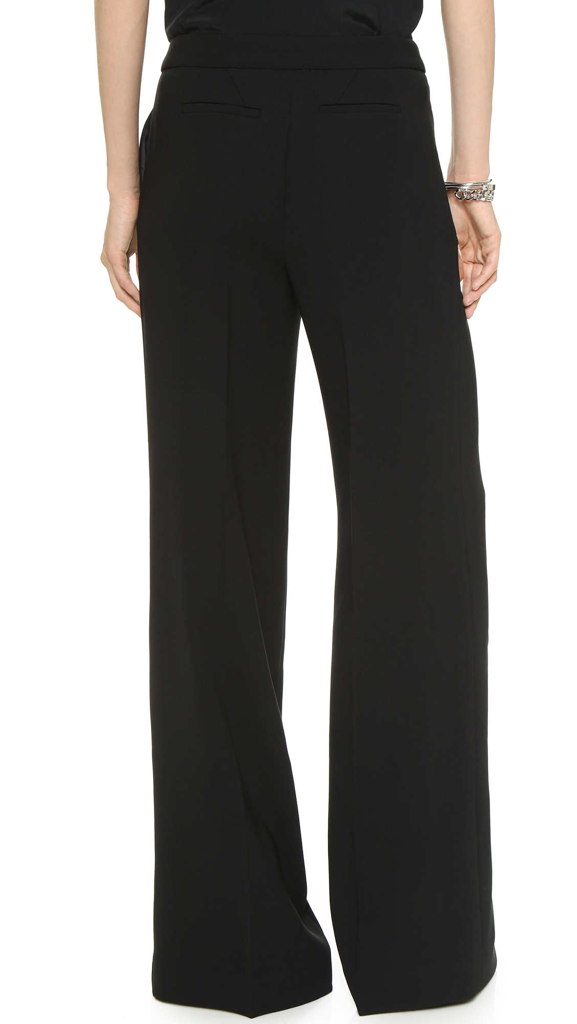 Rachel zoe Rupert Wide Leg Pants in Black | Lyst