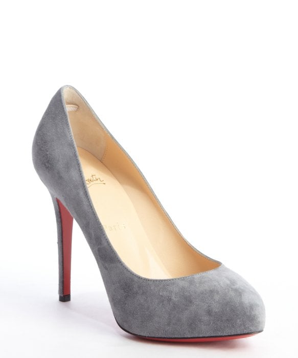 louboutin shoes for men - christian louboutin pointed-toe booties Grey suede | cosmetics ...