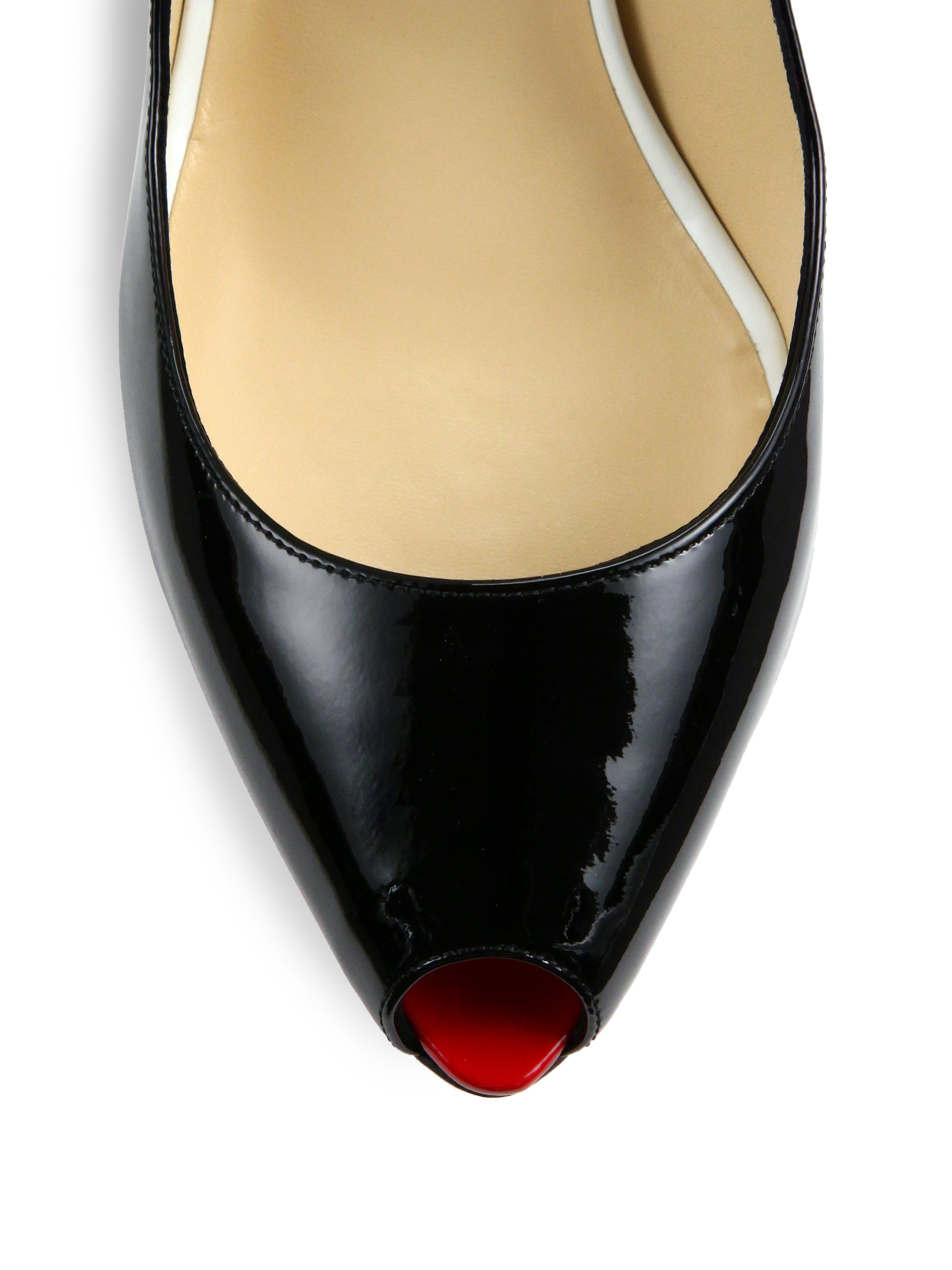 fake louis vuitton mens shoes - christian louboutin black court shoes in glazed leather