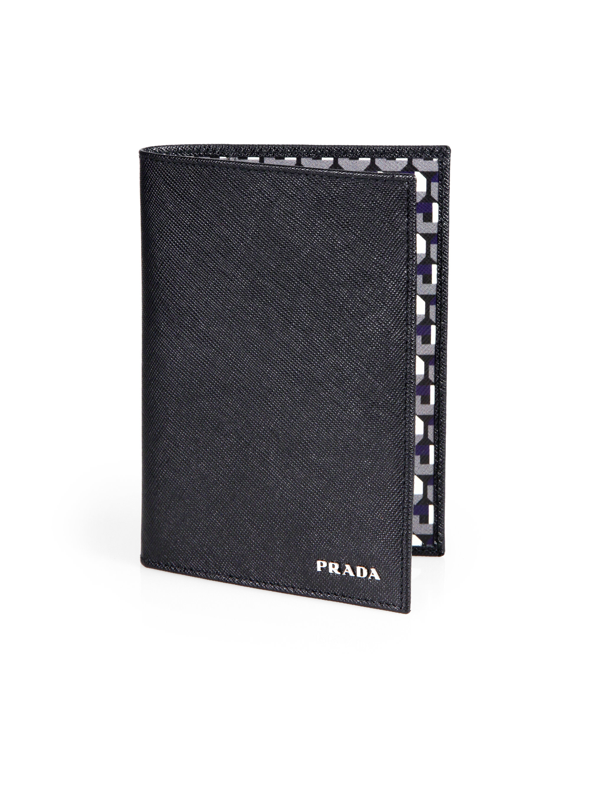 prada saffiano passport holder