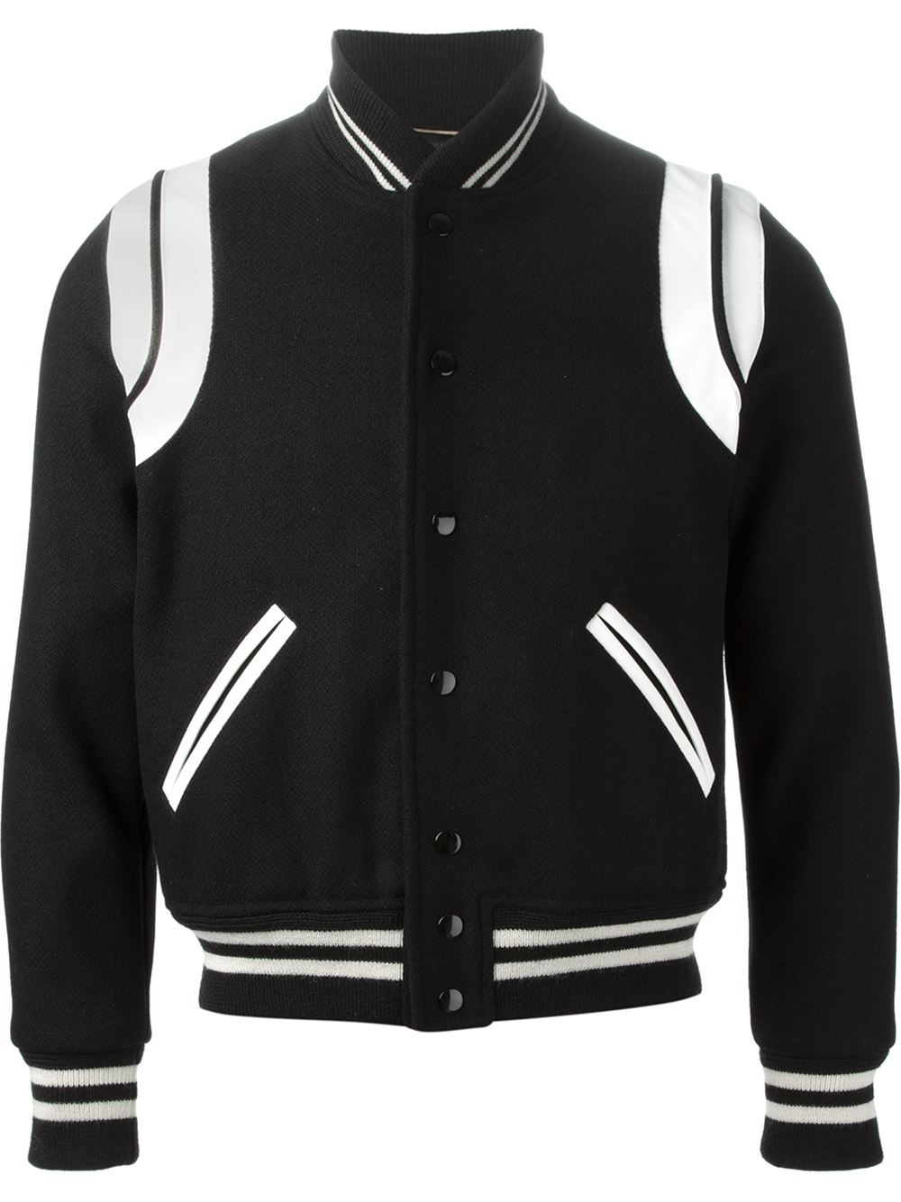 Lyst - Saint Laurent Teddy Jacket in Black