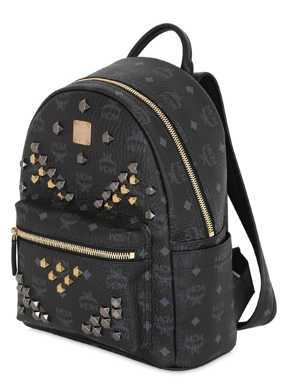 Lyst - Mcm Small Stark Faux Leather Backpack in Black