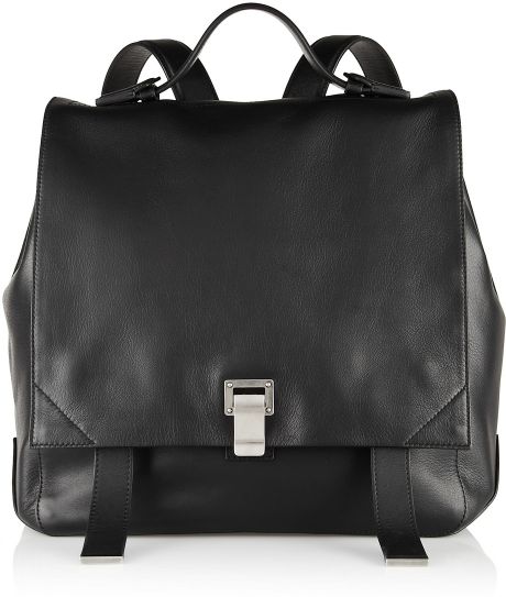 Proenza Schouler Ps Leather Backpack in Black | Lyst