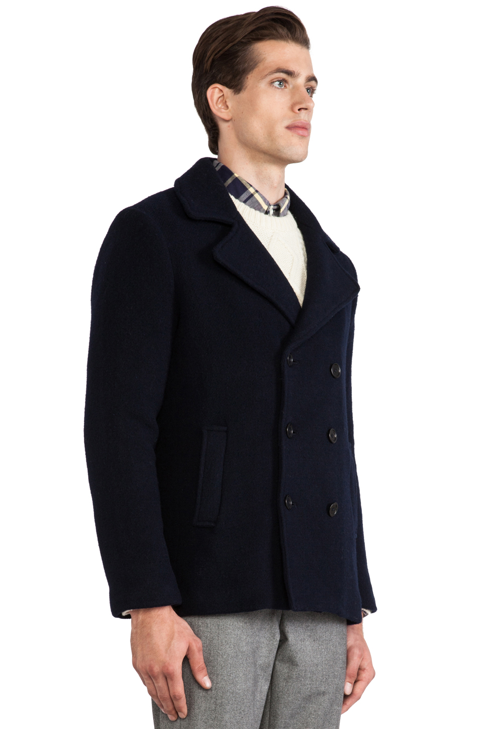 Lyst - Gant rugger Scruffy Peacoat in Blue for Men