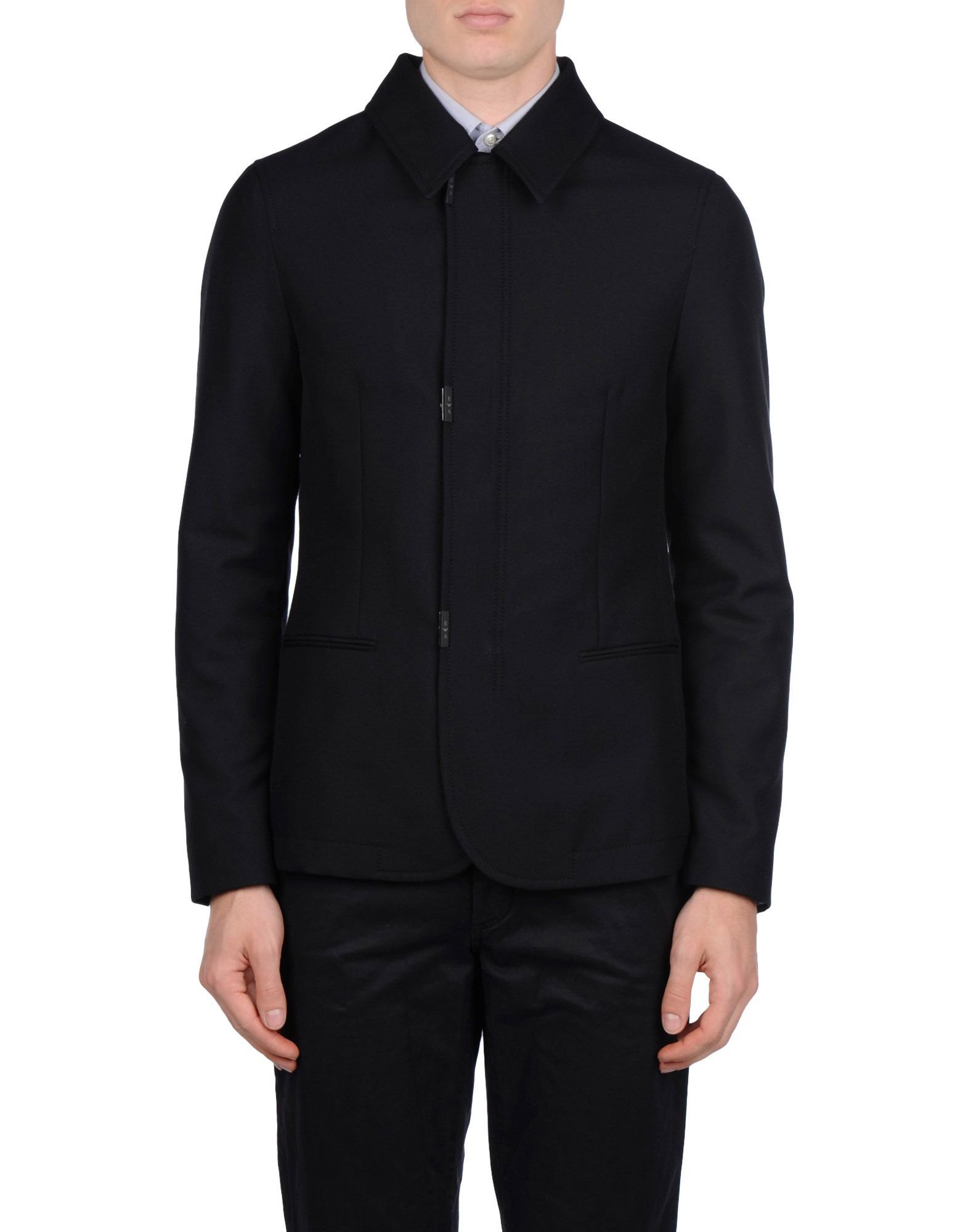 Lyst - Emporio Armani Coat in Black for Men